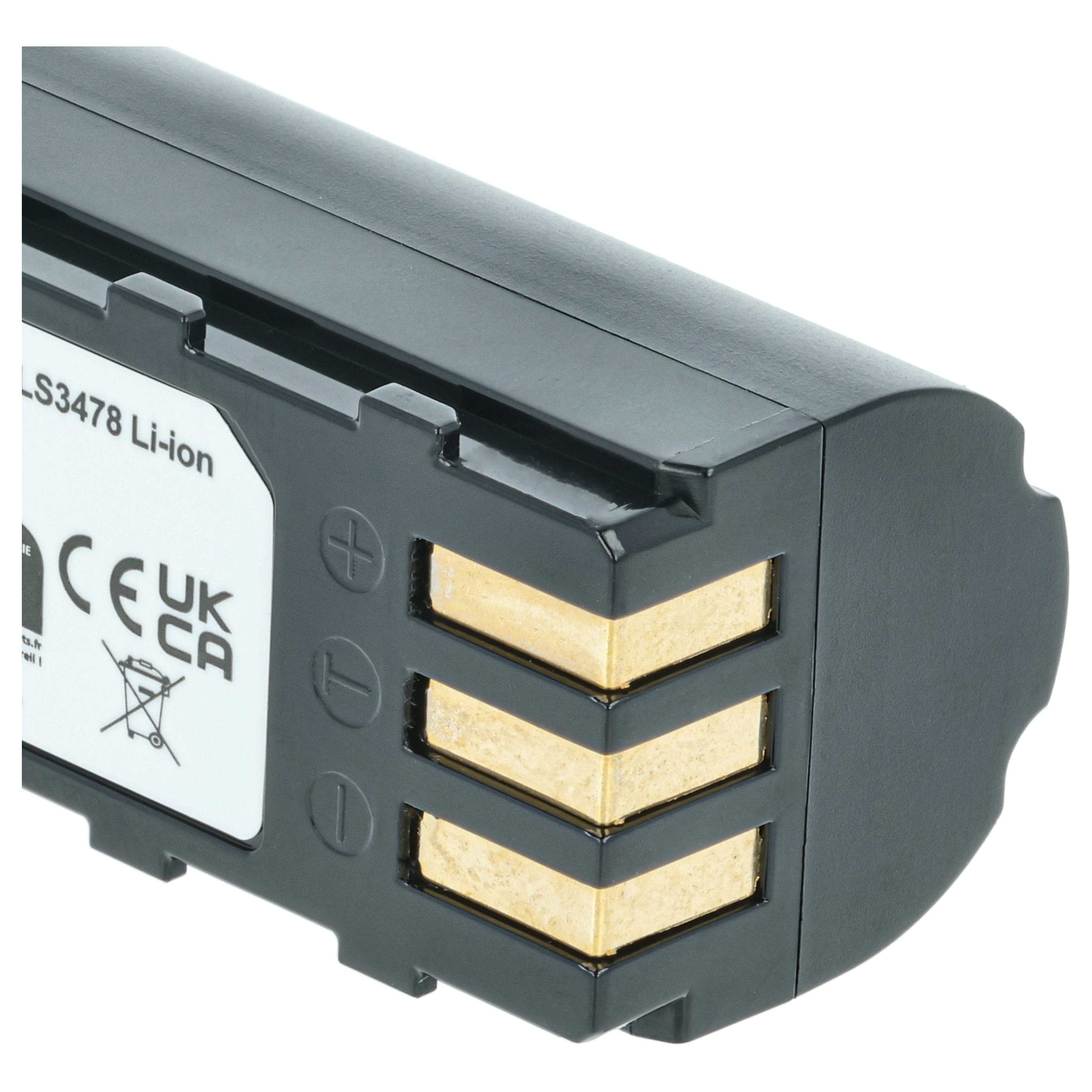 2x Batteria sostituisce Motorola 21-62606-01 per barcode scanner Symbol - 3400mAh 3,7V Li-Ion