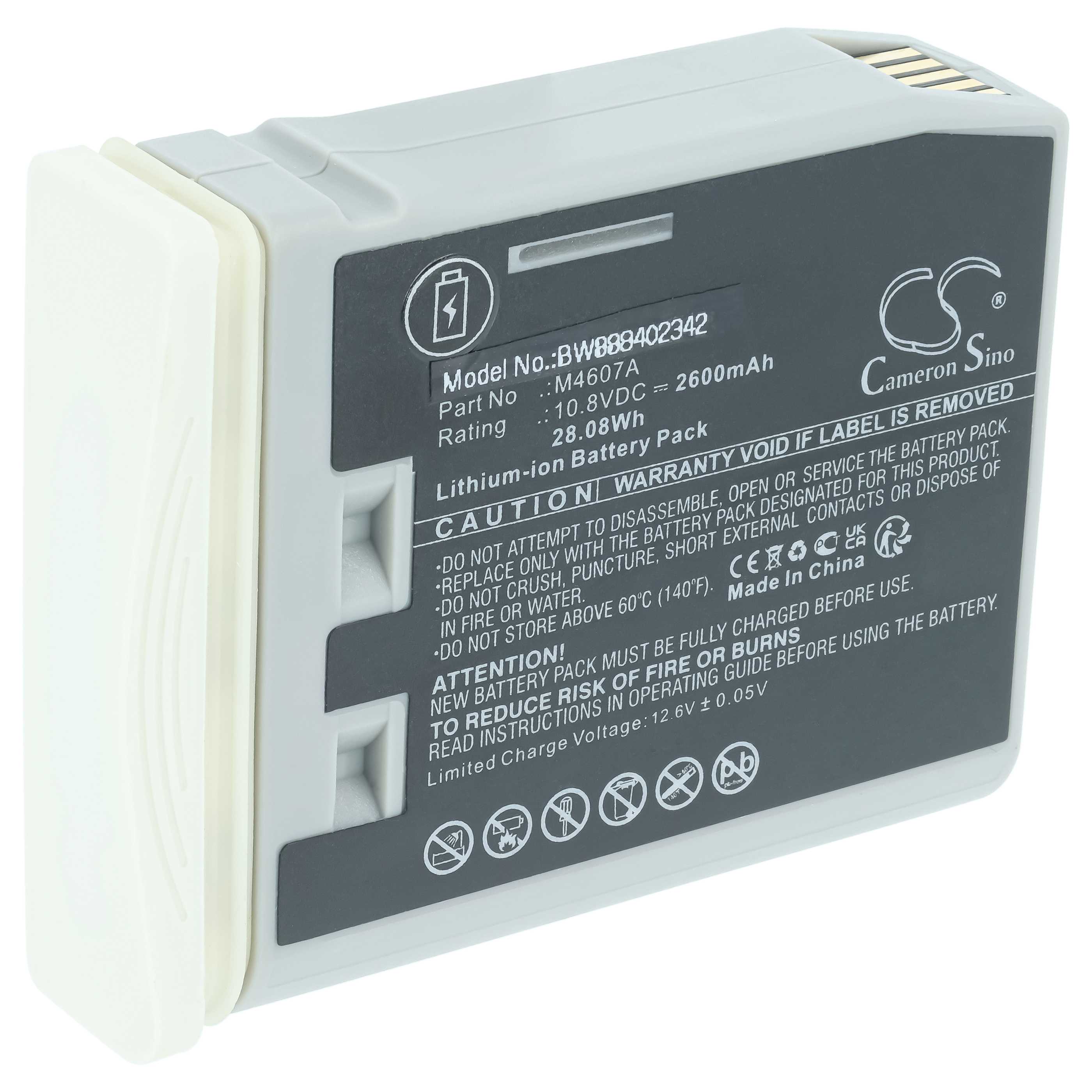 Batería reemplaza Philips para tecnología médica (2600 mAh, 10,8 V, Li-Ion)