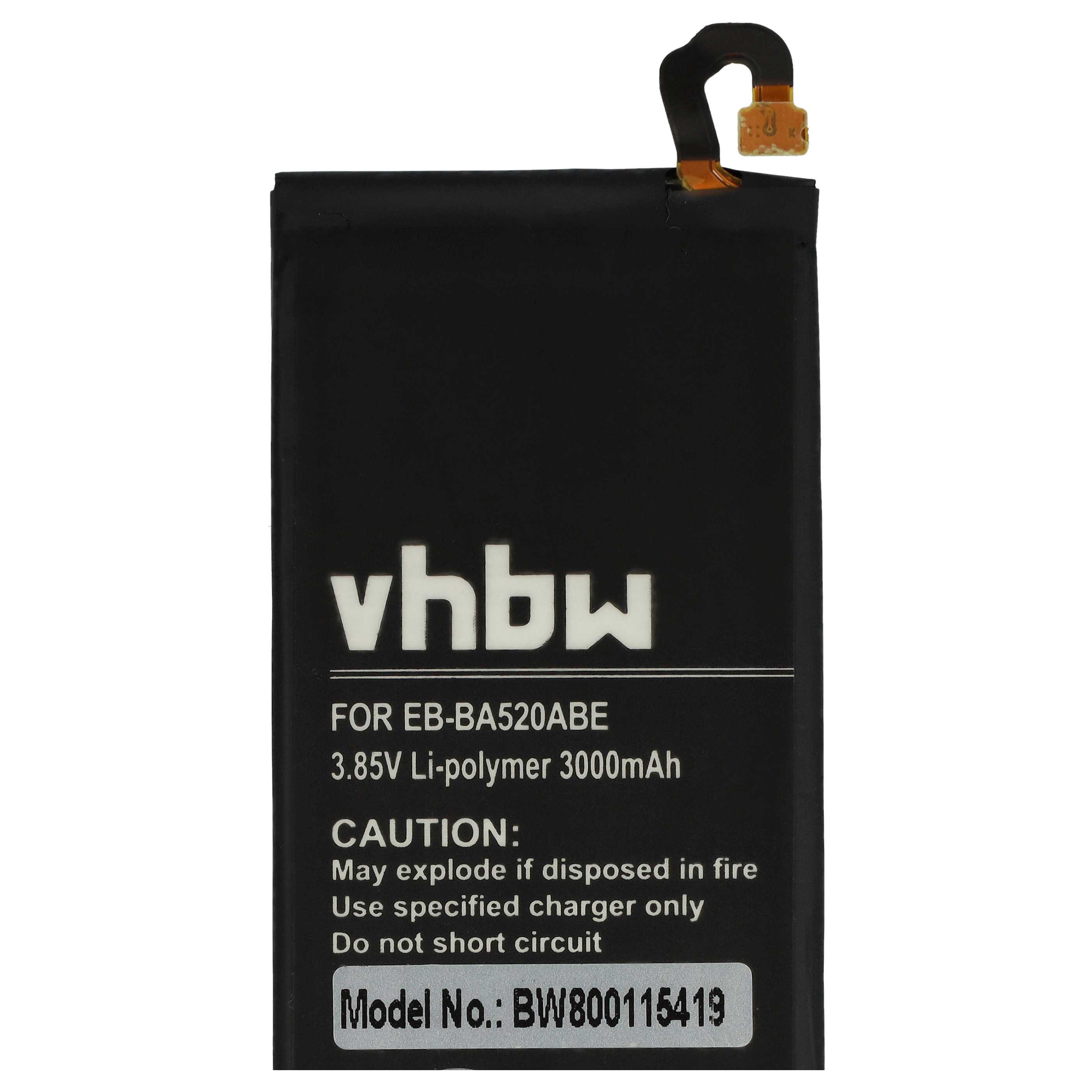 Akumulator do telefonu smartfona zamiennik Samsung EB-BA520ABE, GH43-04680A - 3000 mAh 3,85 V LiPo