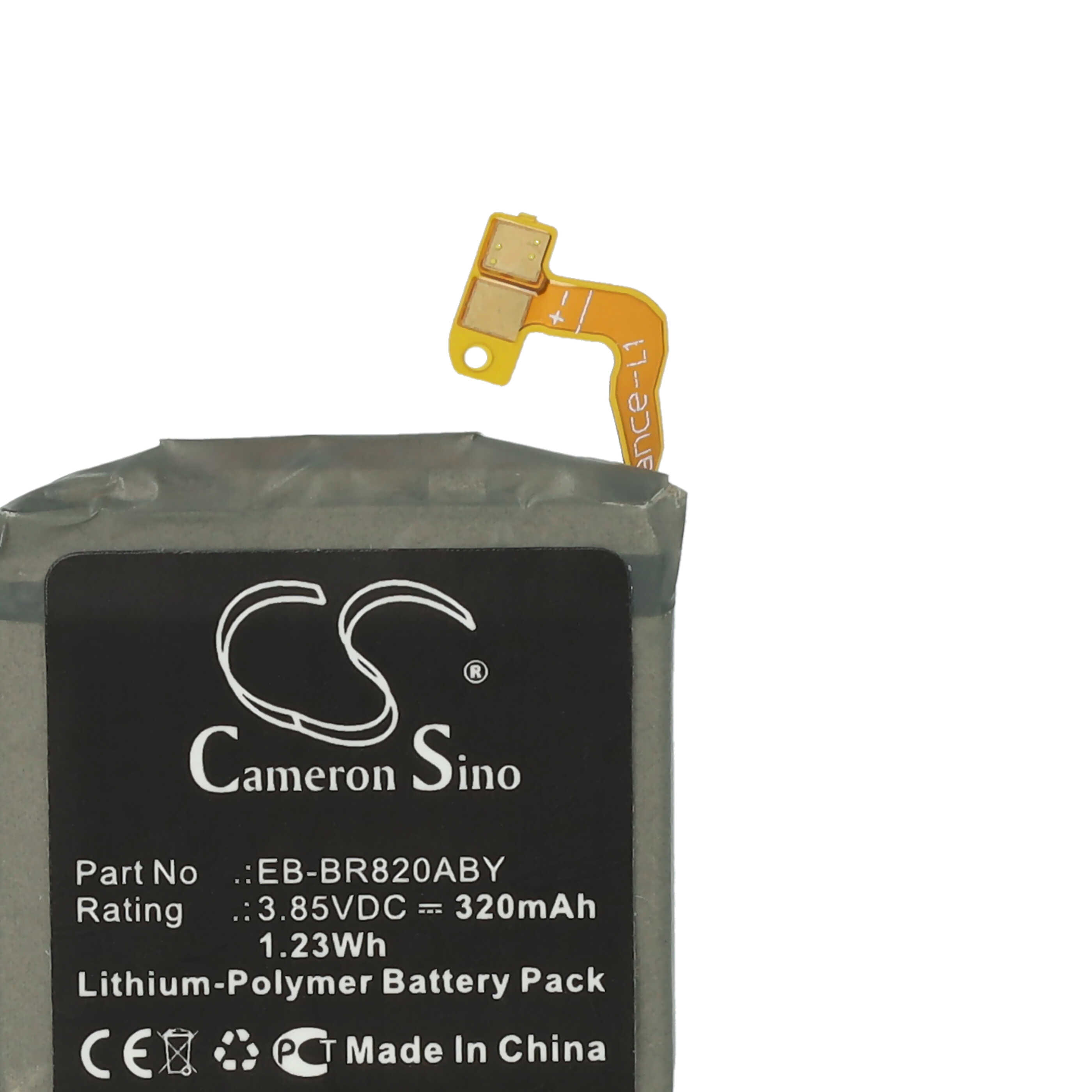 Smartwatch Battery replaces Samsung EB-BR820ABY, GH43-04966A - 320 mAh 3.85 V Li-polymer + Tools