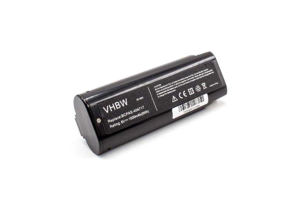 Electric Power Tool Battery Replaces Paslode 900421, 900400, 900420, 404400, 404717 - 1500 mAh, 6 V, NiMH