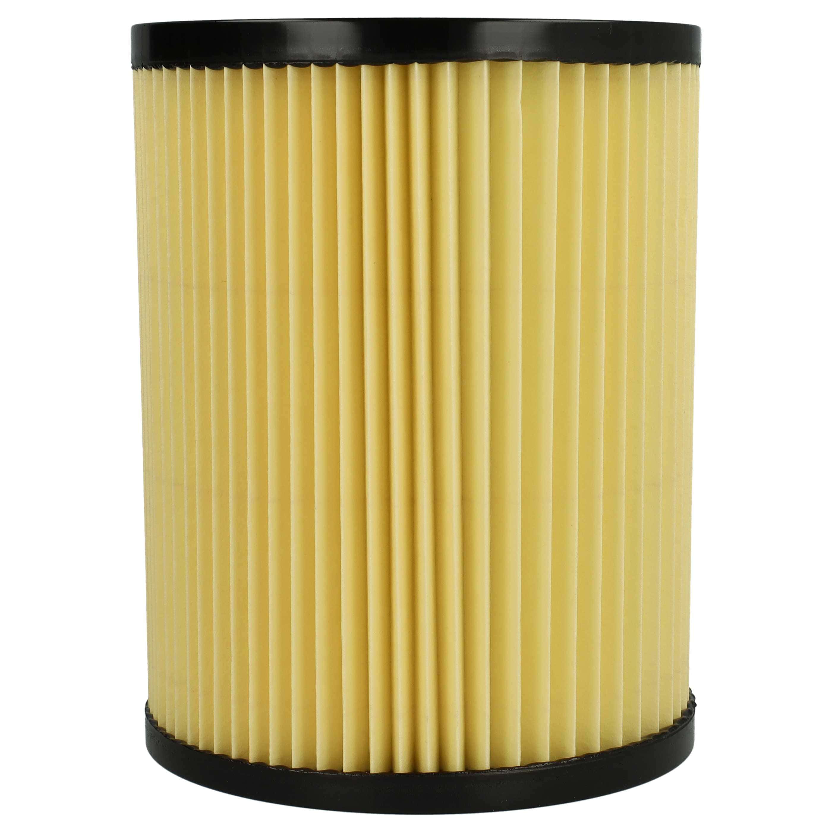 2x Filtro reemplaza Hikoki Hitachi 710060 para aspiradora Hikoki Hitachi filtro plisado, negro / amarillo