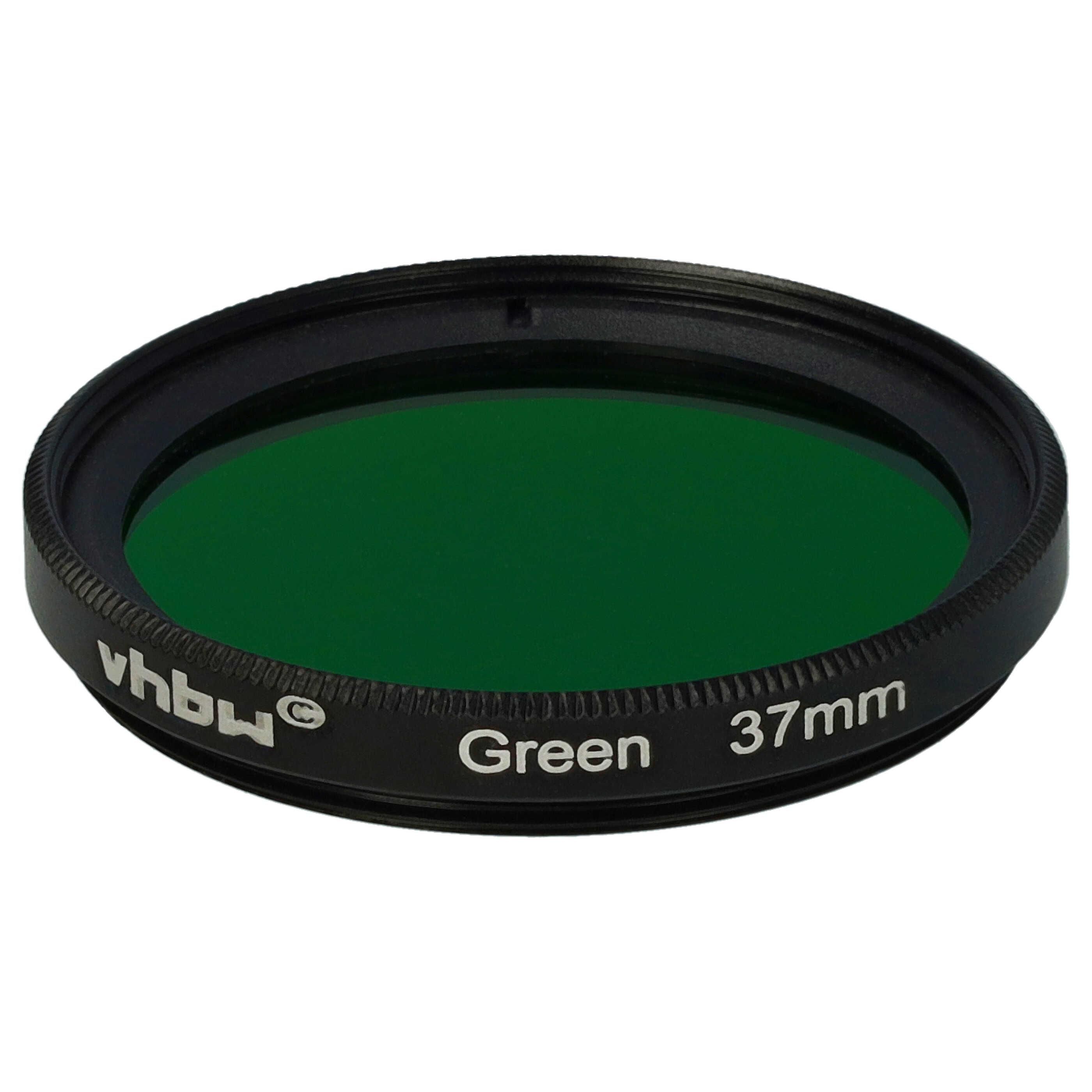 Filtro de color para objetivo de cámara con rosca de filtro de 37 mm - Filtro verde