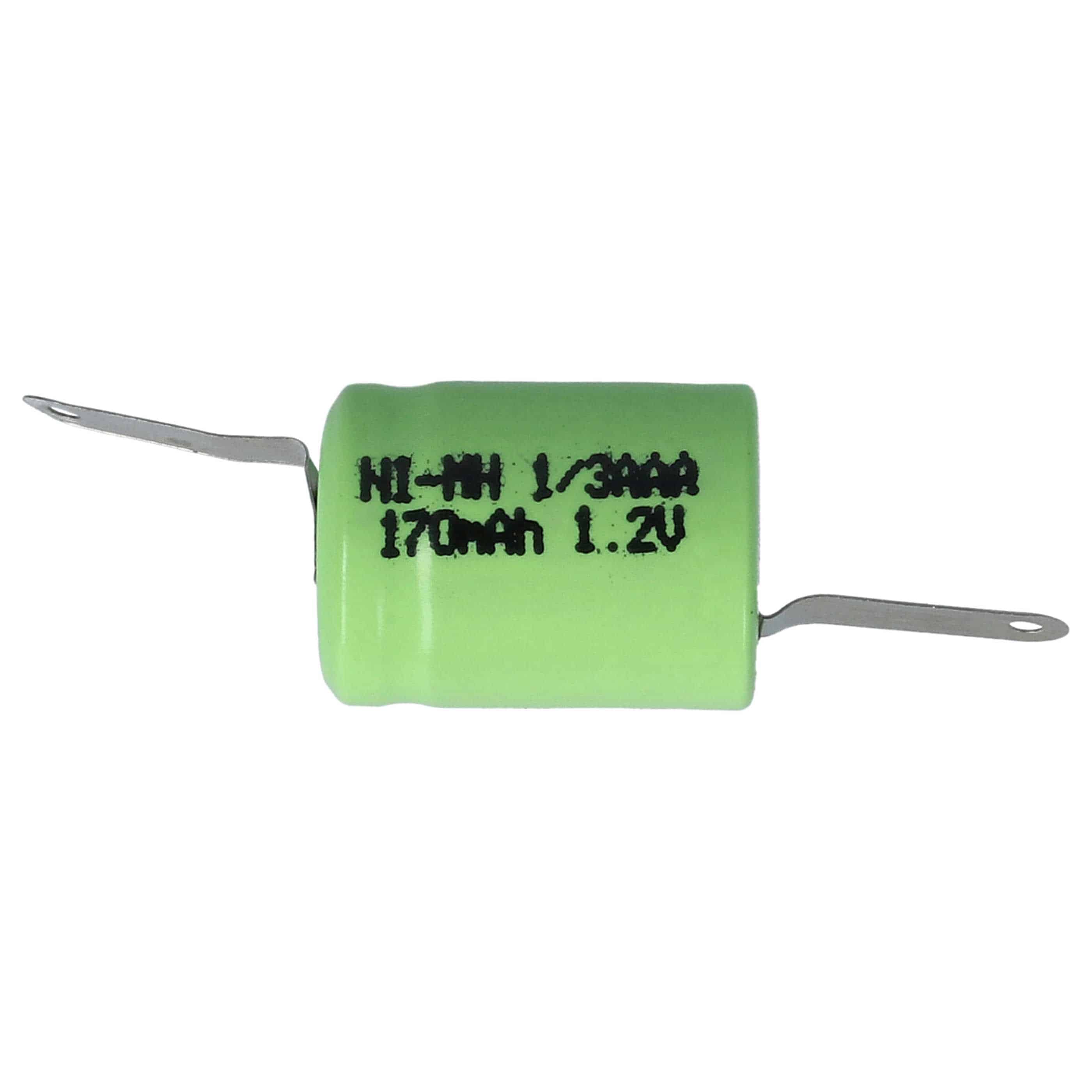 Batterie (2 pcs.) remplace 1/3AAA modèle radio-télécommandé - 170mAh 1,2V NiMH