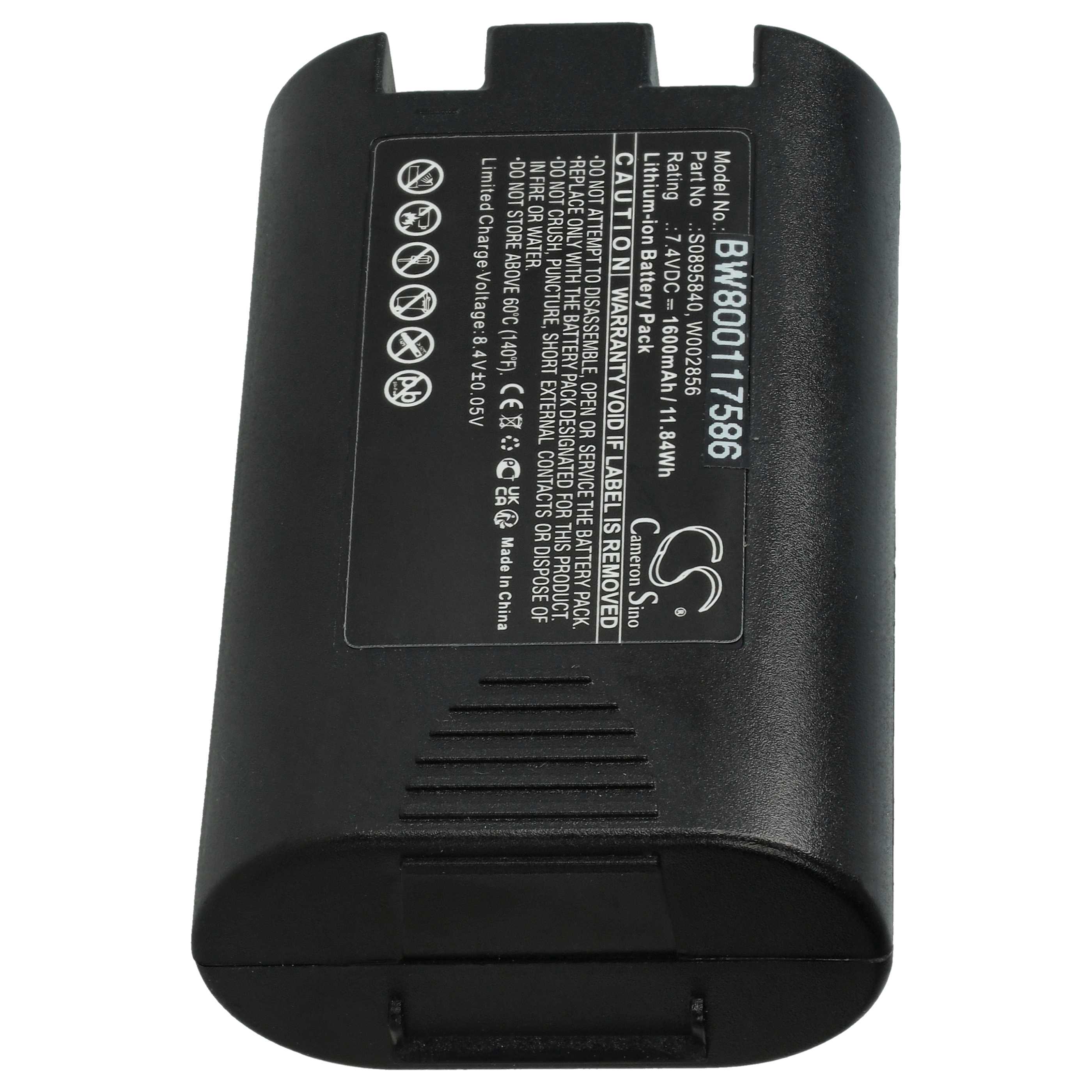 Printer Battery Replacement for 3M PL-200-BAT - 1600 mAh 7.4 V Li-Ion