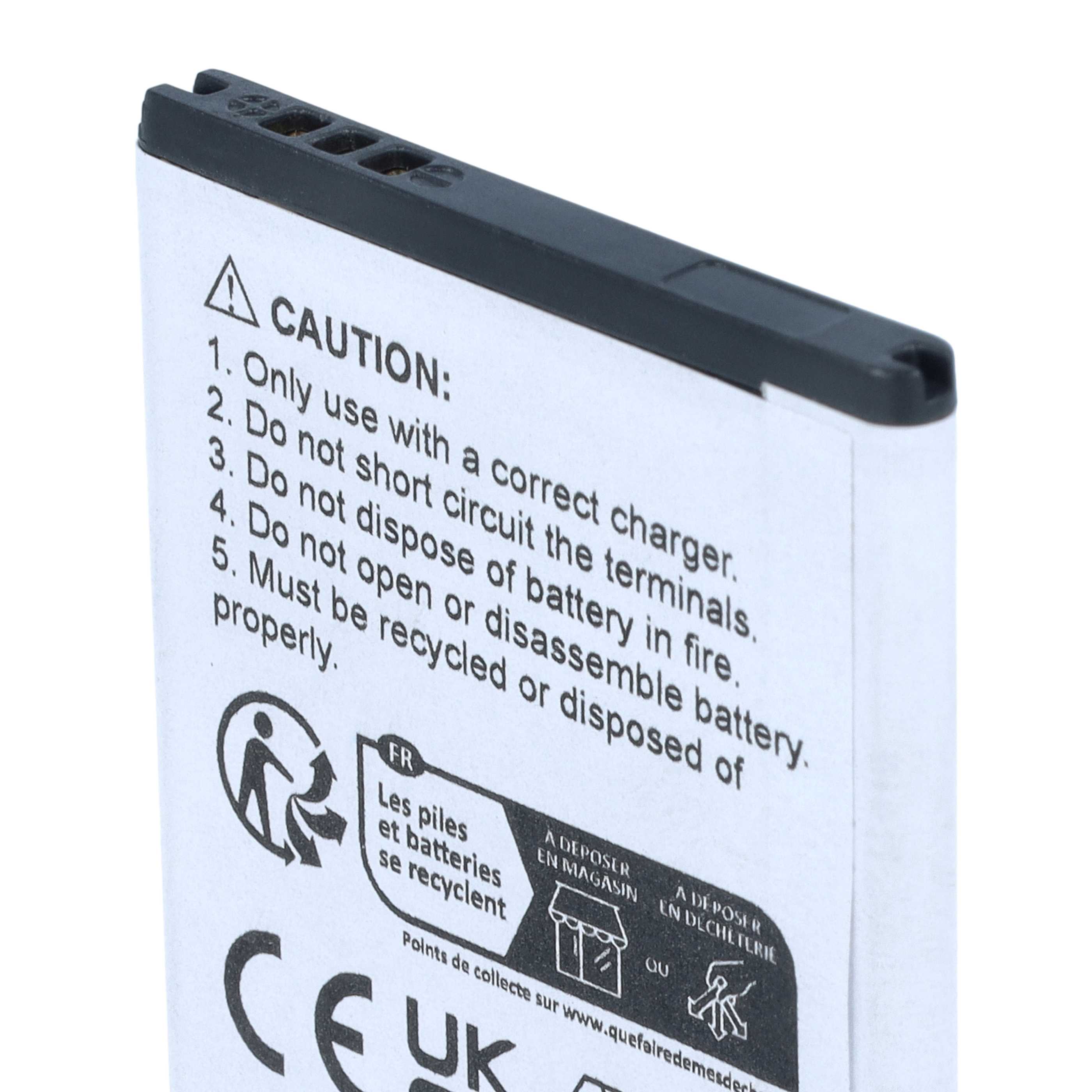 Akku als Ersatz für Samsung EB424255VA, AB463851BABSTD, AB463851BA für Virgin Mobile - 1100mAh 3,7V Li-Ion