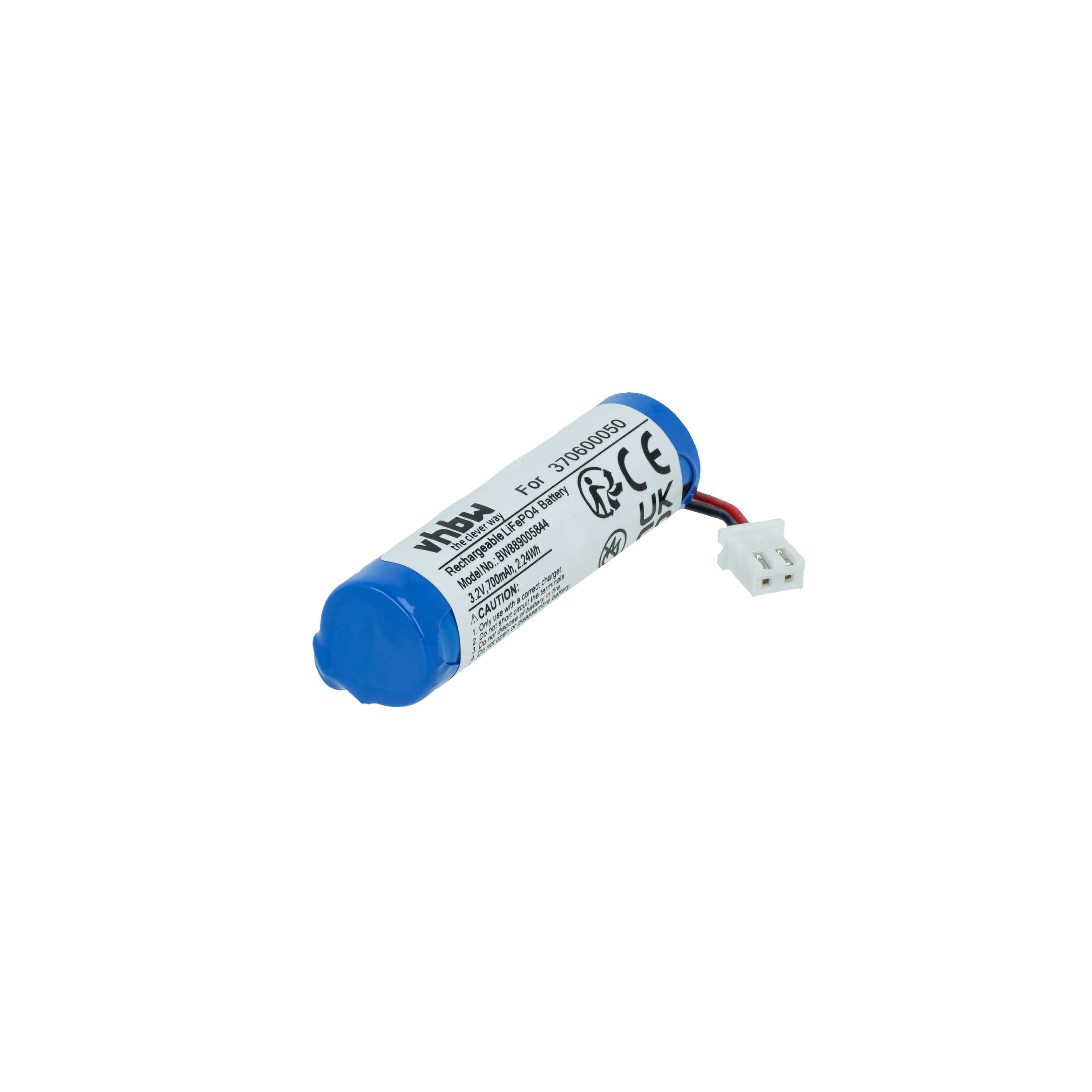 Batterie (4 pcs.) remplace Carrera 370600050 modèle radio-télécommandé - 700mAh 3,2V LiFePO4, JST ZH