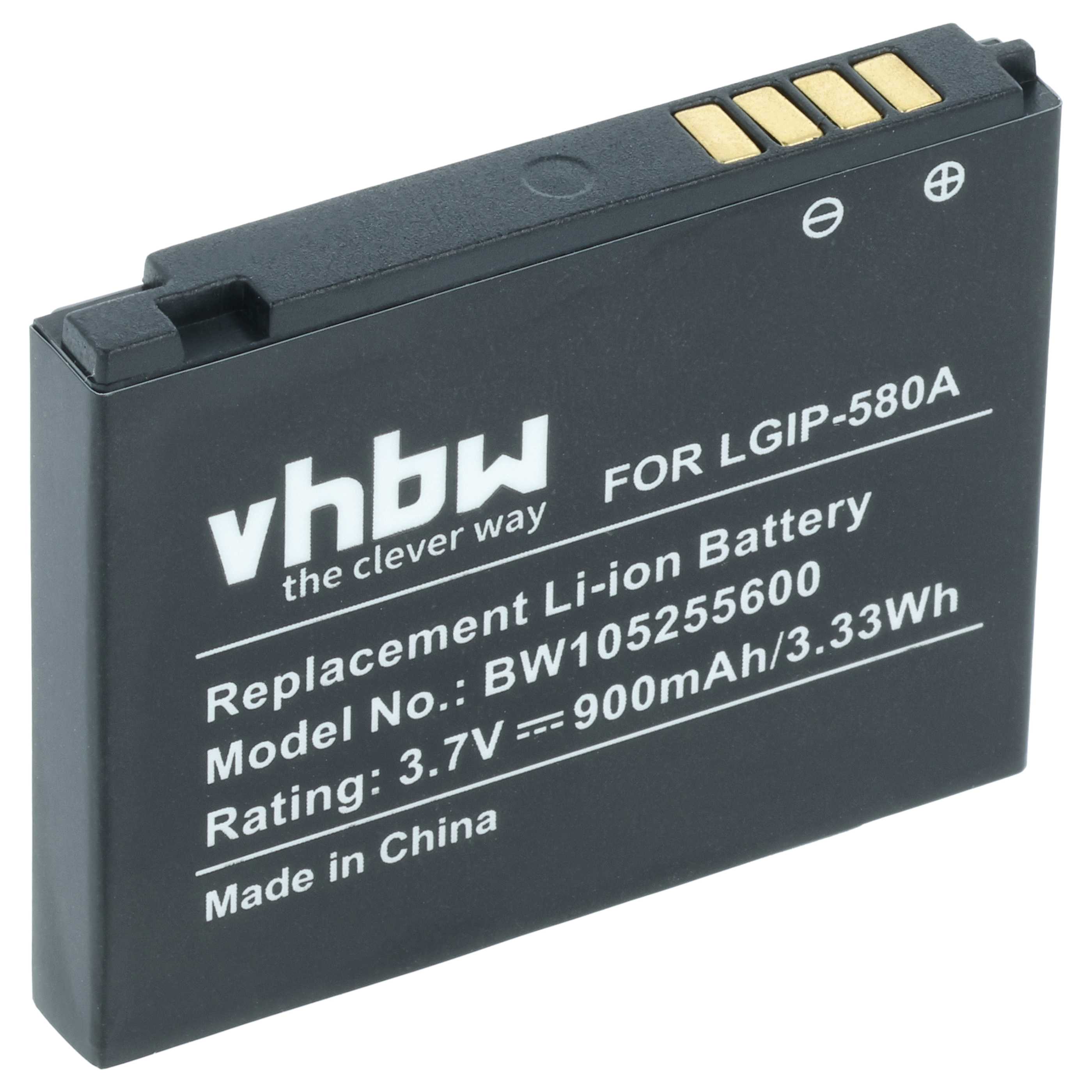 Batteria sostituisce LG LGIP-580A per cellulare - 700mAh 3,7V Li-Ion 