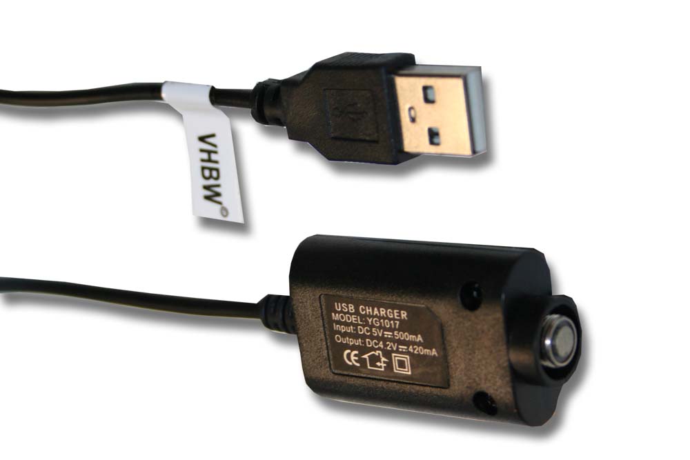 Caricatore USB per sigarette elettroniche e dispositivi con attacco filettato 510 - 25 cm
