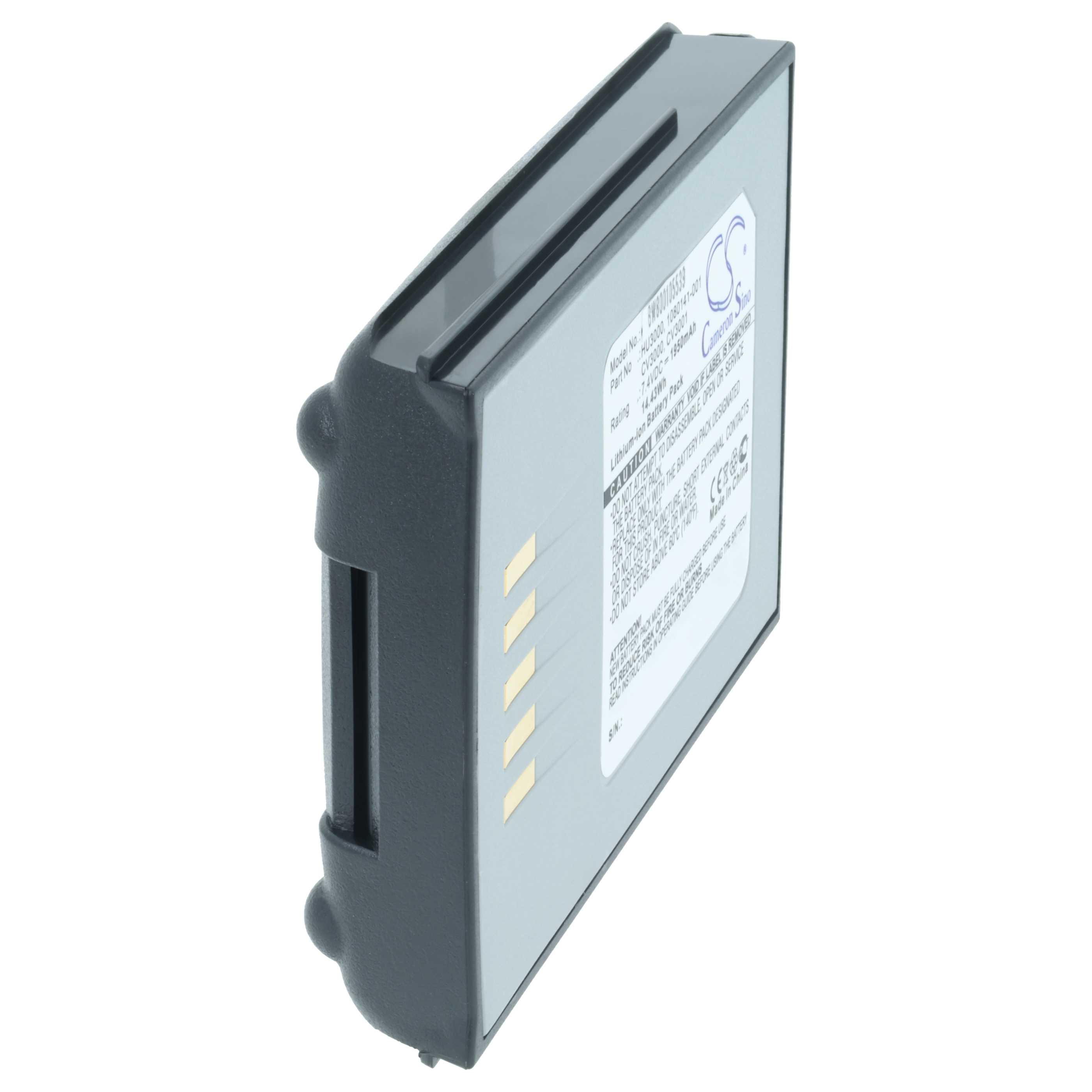 5x Batteries remplace Psion Teklogix 1030070 pour scanner de code-barre Psion Teklogix - 1950mAh 7,4V
