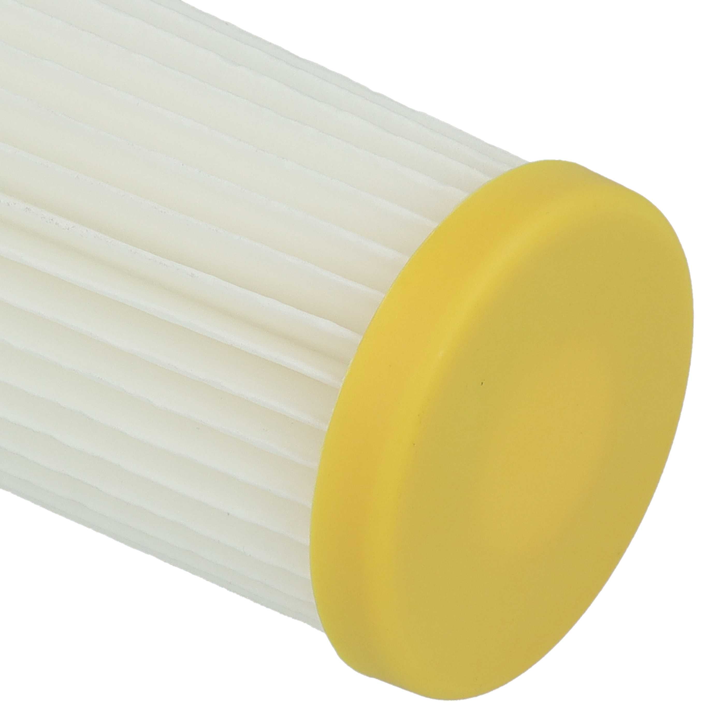 3x cartridge filter replaces Philips 432200520850 for Philips Vacuum Cleaner, white / yellow