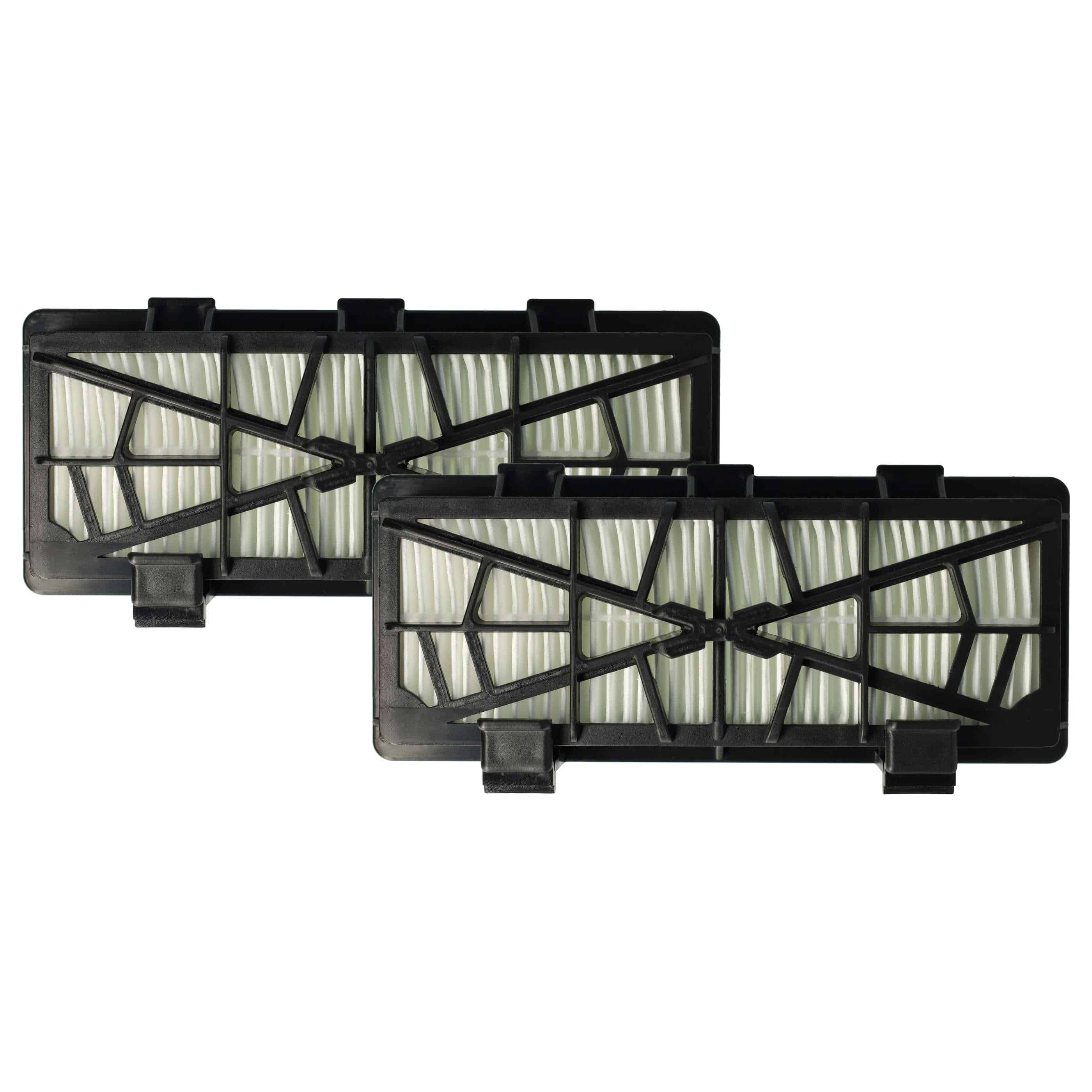 2x Filtro reemplaza Kärcher 6.414-801.0, 6.414-080.0 para aspiradora filtro Hepa - negro / blanco