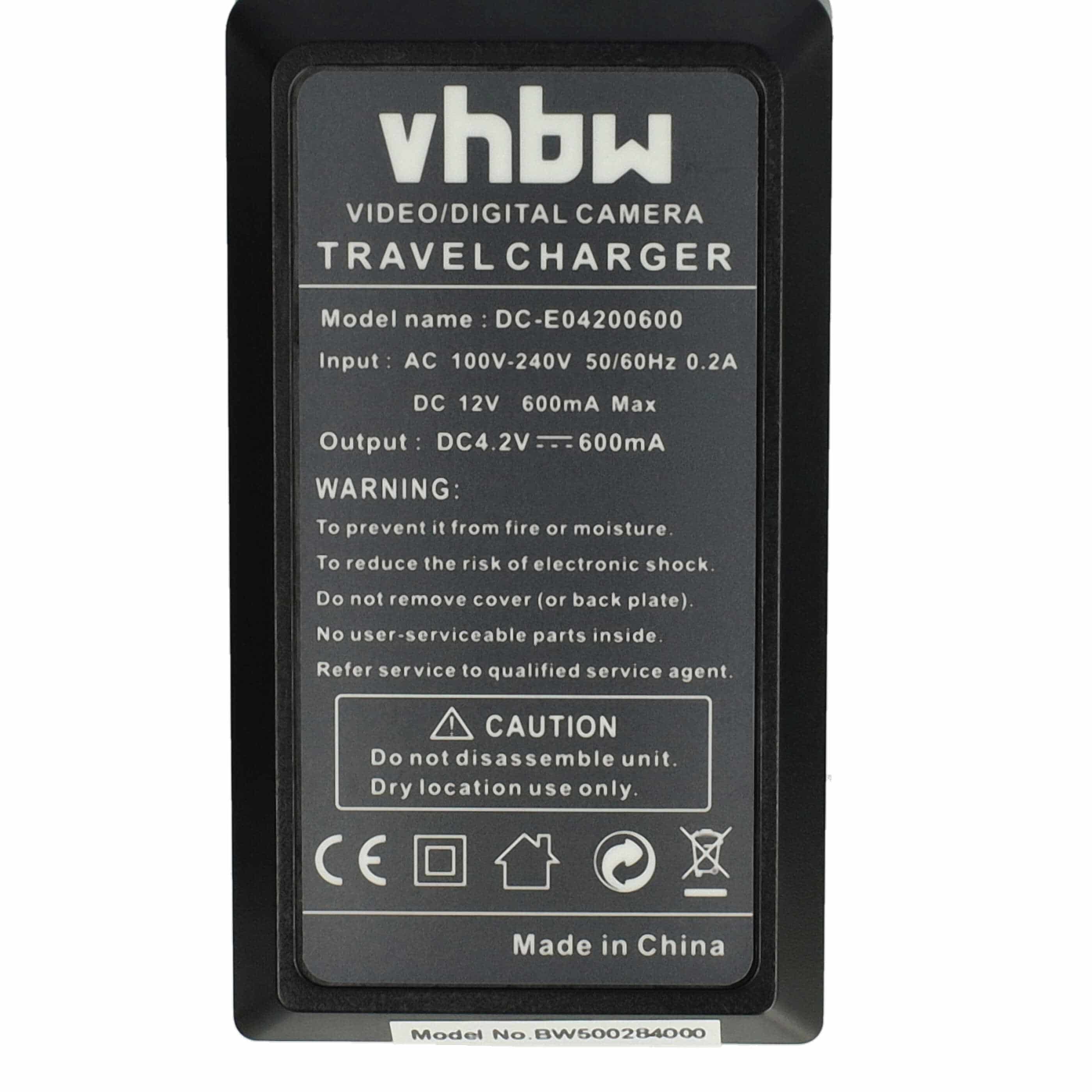Battery Charger suitable for Camileo X150 Camera etc. - 0.6 A, 4.2 V