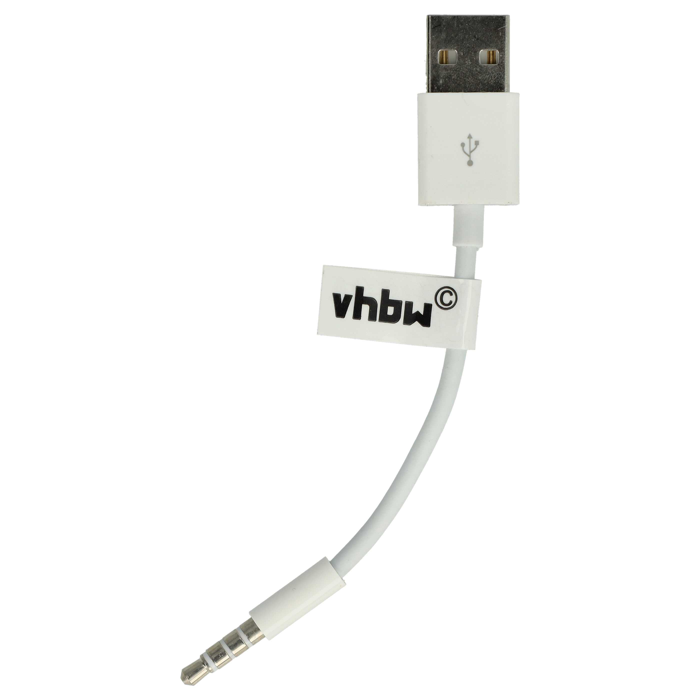USB Datenkabel Ladekabel passend für Dr. Dre / Apple IPod Shuffle u.a., 10 cm