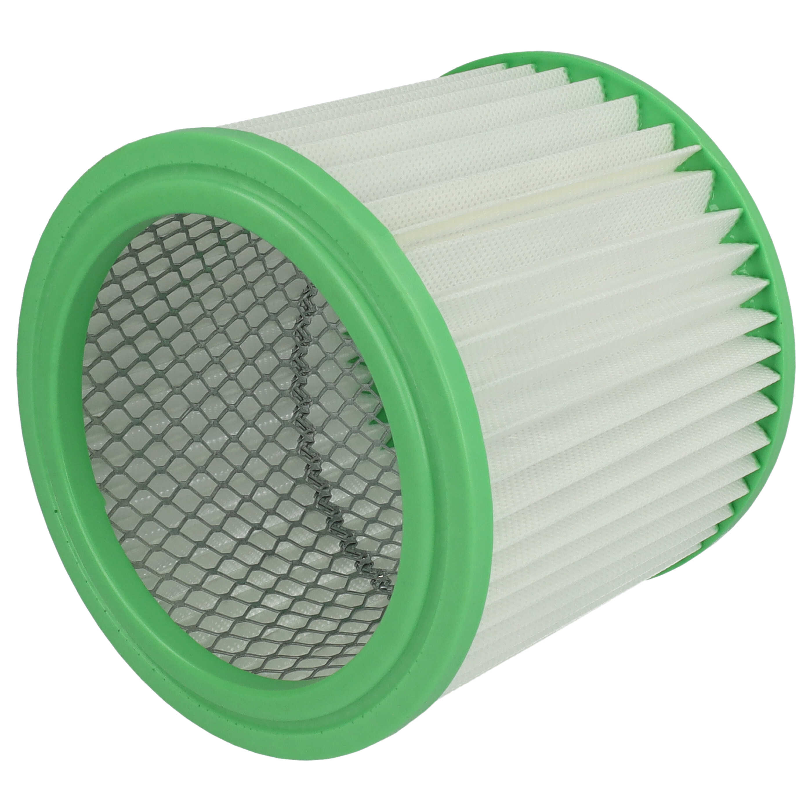 1x cartridge filter replaces Einhell AFF 18, 235163001013 for Parkside Chimney Sweep Vacuum, white / green