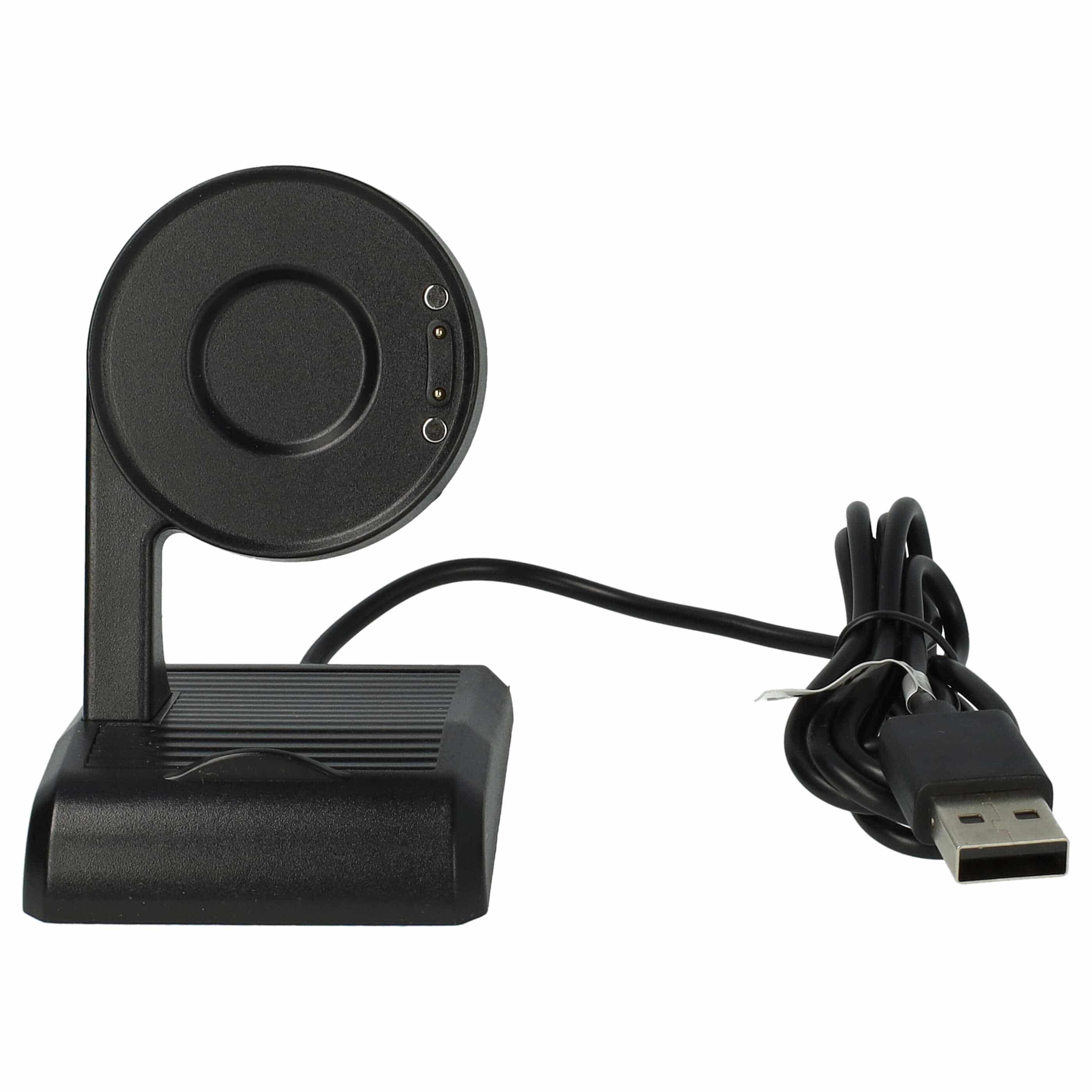 USB Charging Station suitable for Mobvoi TicWatch E3, Pro 3, Pro 3 LTE Smartwatch - 100 cm, black