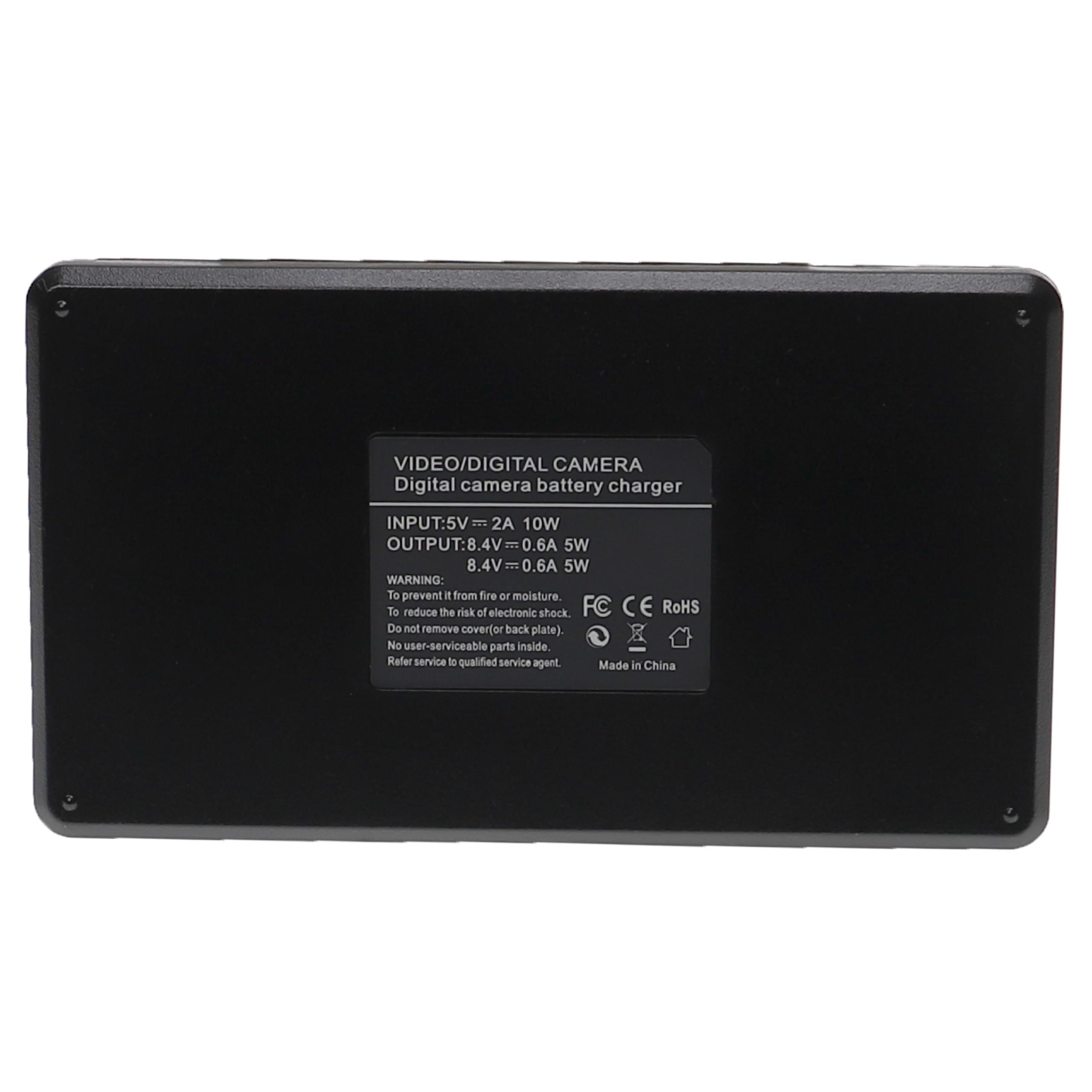 Battery Charger USB-C + Cable USB-C suitable for Leica, Panasonic Lumix Digital Camera etc. - 0.6 A