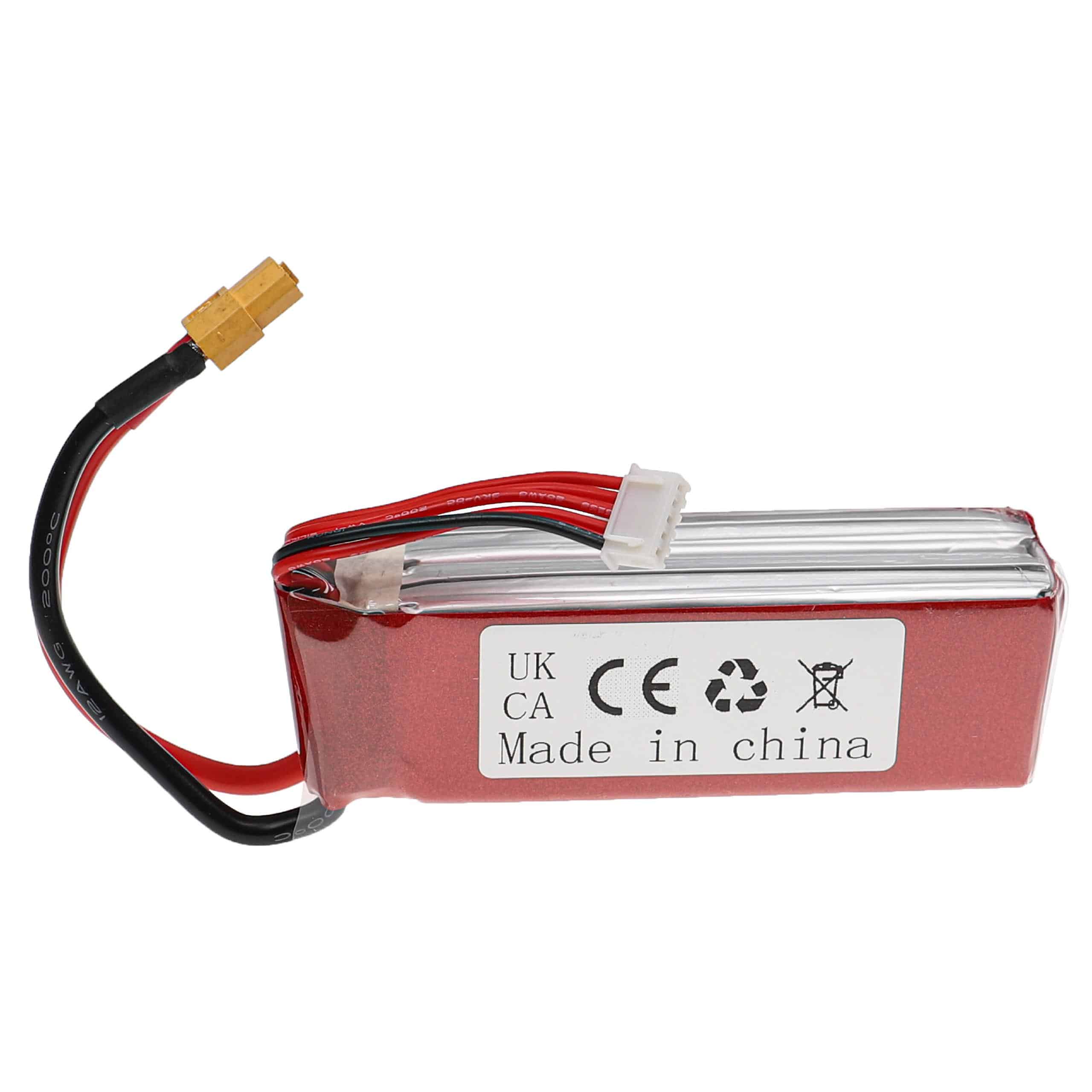 Batterie pour modèle radio-télécommandé - 2200mAh 14,8V Li-polymère, XT60