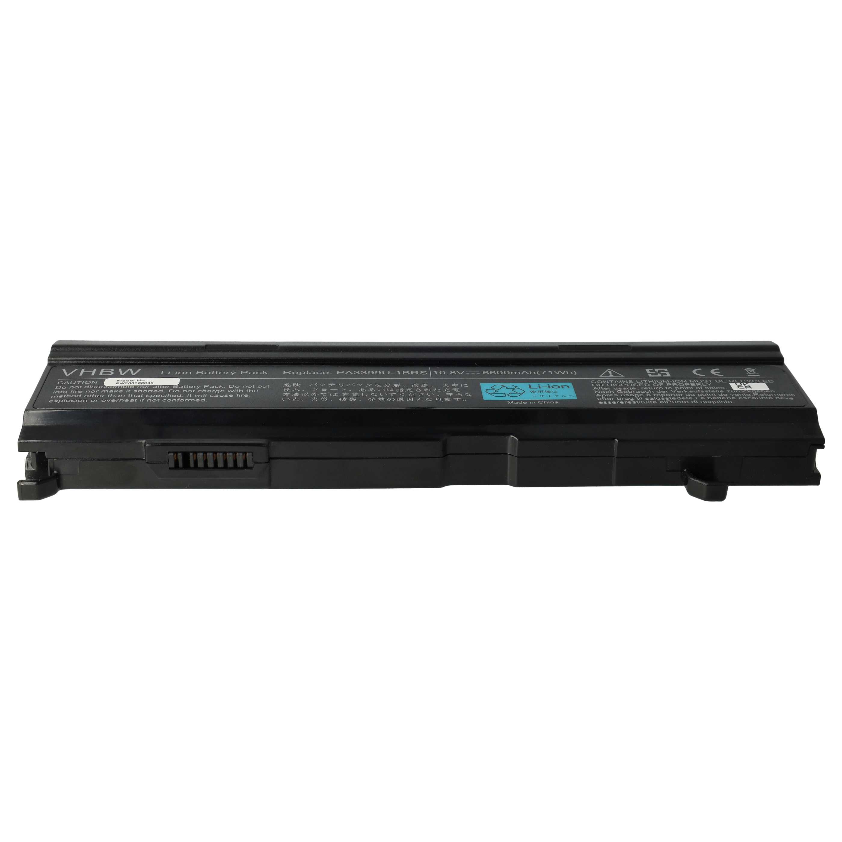 Akumulator do laptopa zamiennik Toshiba PA3399U-1BAS, PA3399U-1BRS - 6600 mAh 10,8 V Li-Ion, czarny