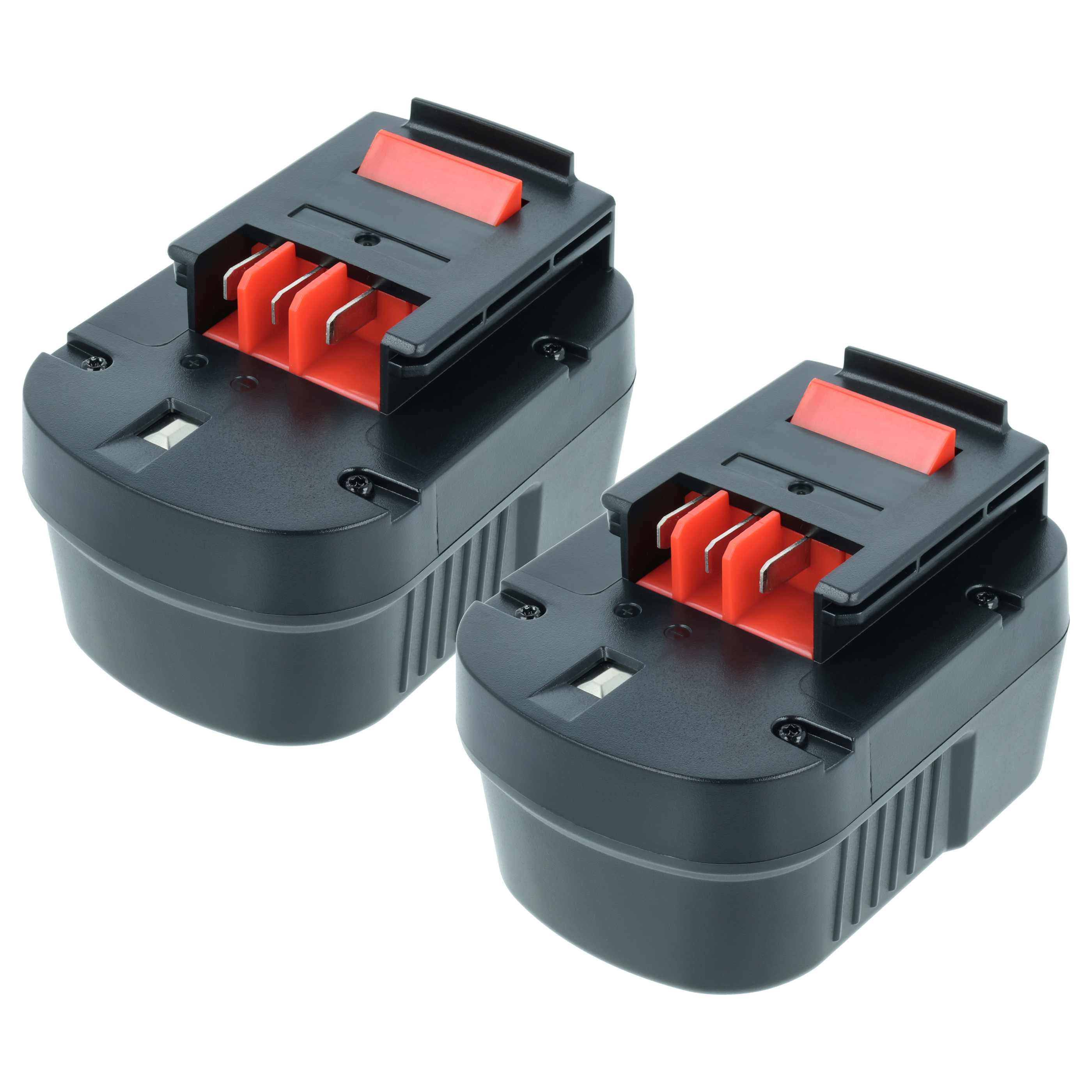 2x Battery replaces Black & Decker A12, A12-XJ, A12EX, A1712, A12E Electric Power Tool - 3000 mAh, 12 V, NiMH