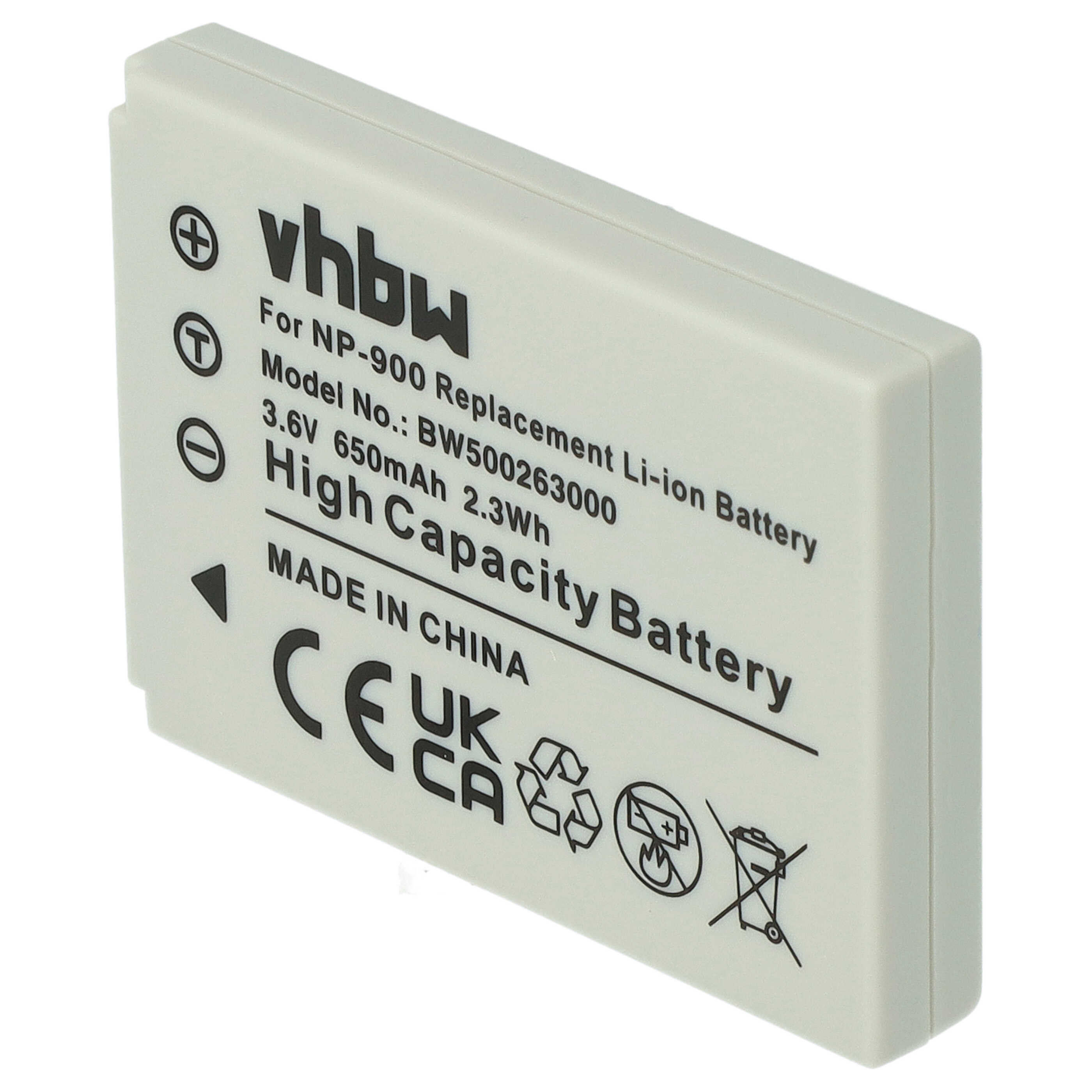 Batterie remplace Avant BATS4 pour appareil photo - 650mAh 3,6V Li-ion