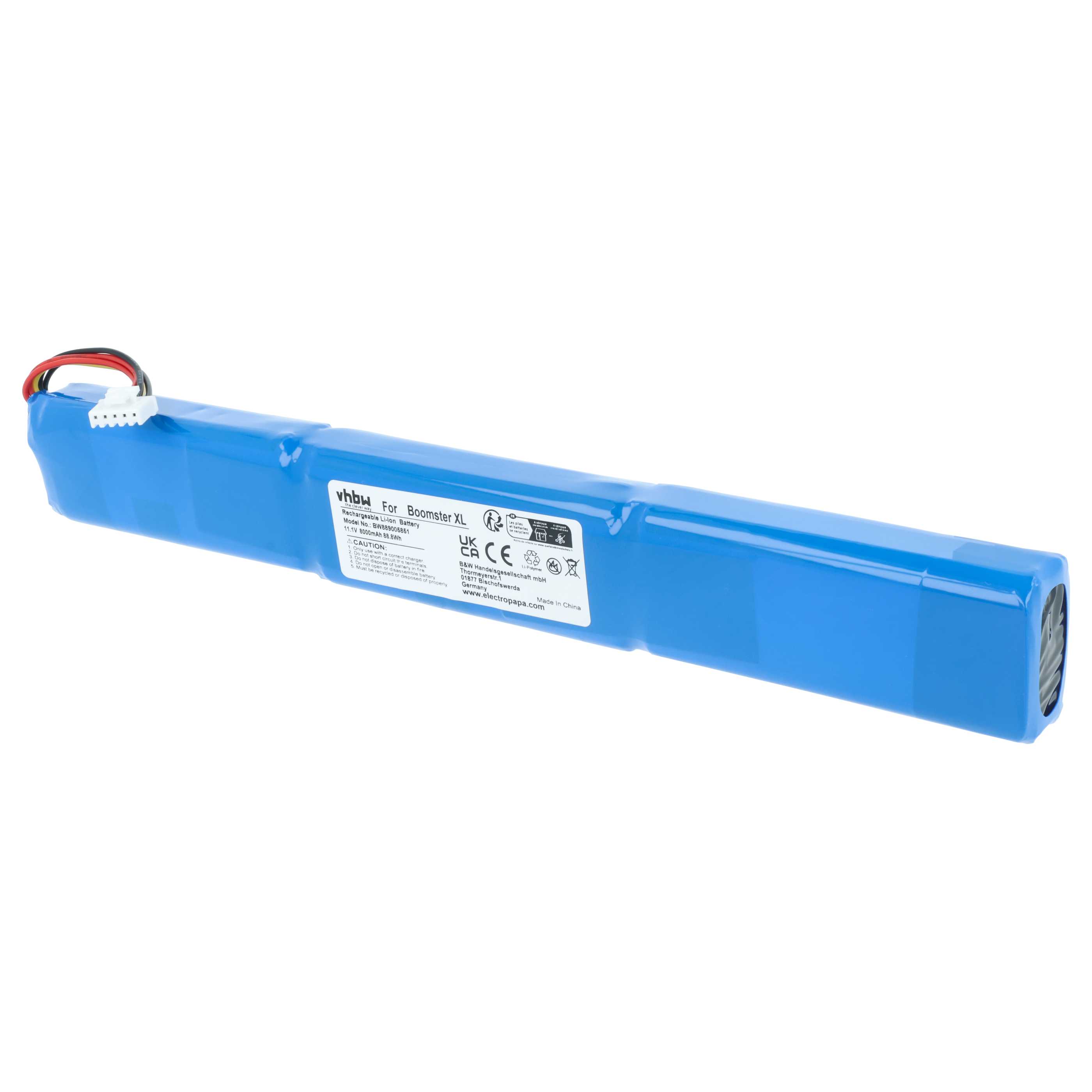 DAB Radio Battery replaces Teufel AEC103694-3S2P - 8000 mAh 11.1 V Li-Ion
