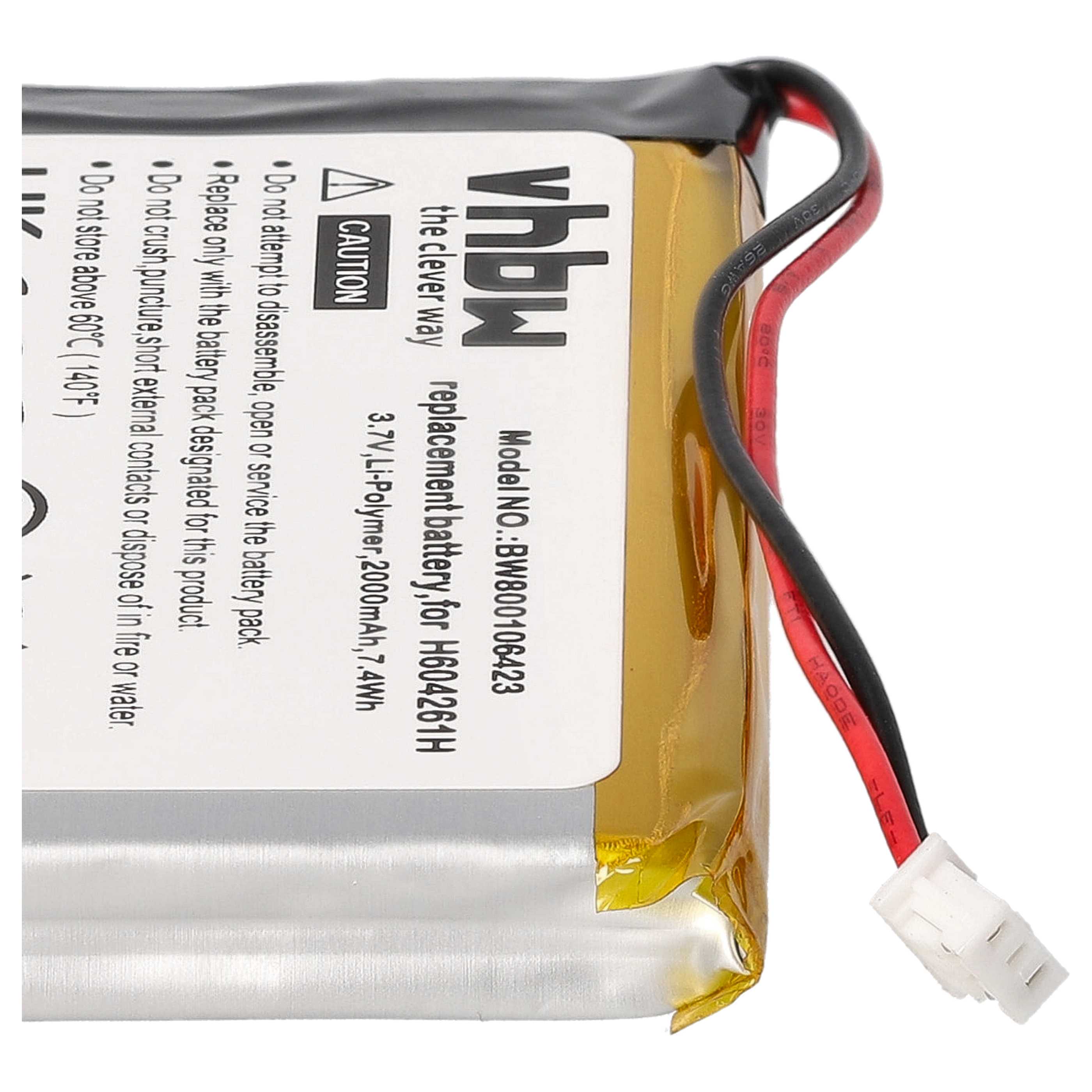 Akumulator do nawigacji GPS zamiennik Bushnell H604261H - 2000 mAh 3,7 V LiPo