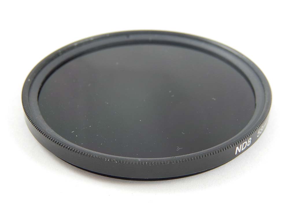 Universal ND Filter ND 8 suitable for Camera Lenses with 52 mm Filter Thread - Grey Filter