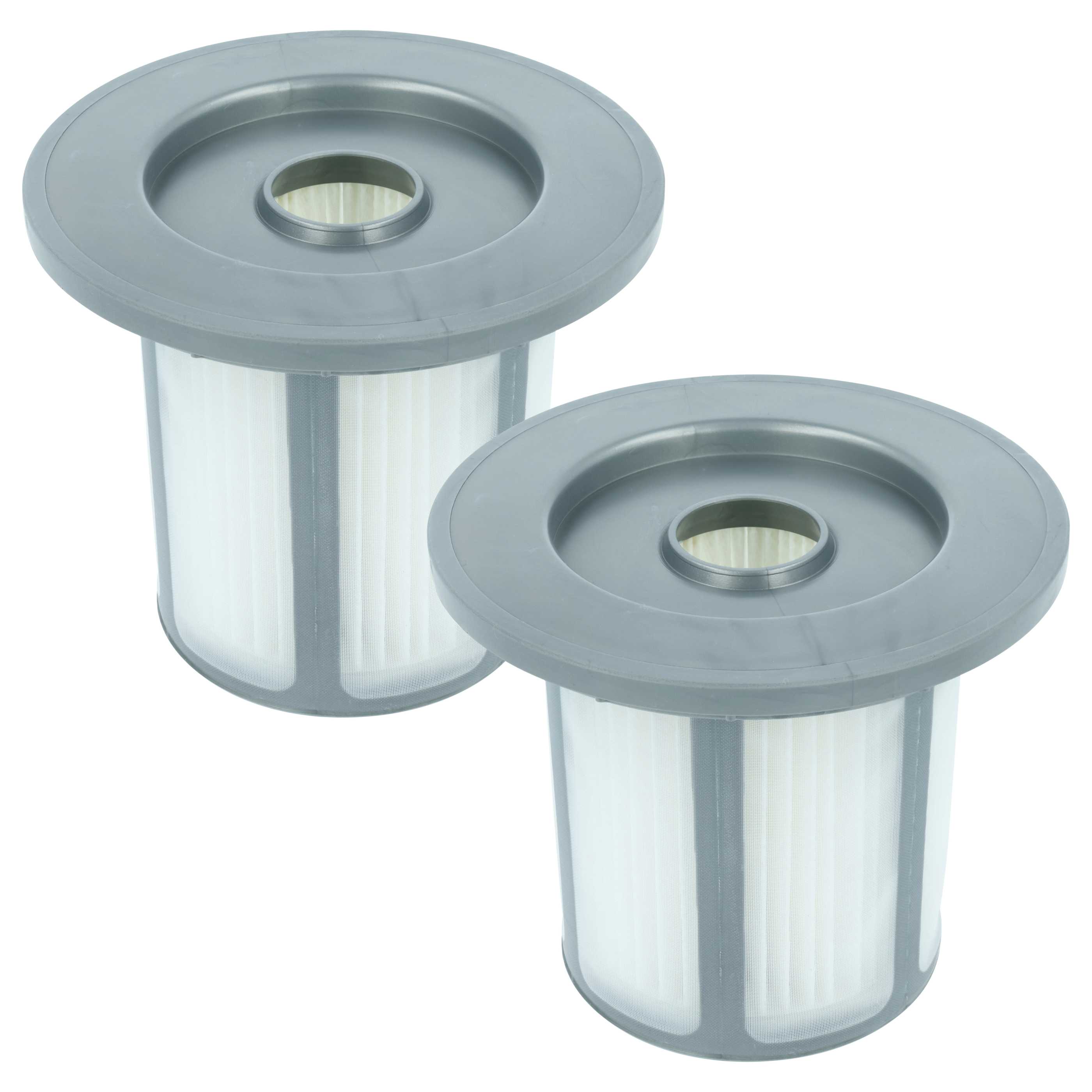 2x cartridge filter replaces Bosch 12033215 for Vacuum Cleaner, white / grey