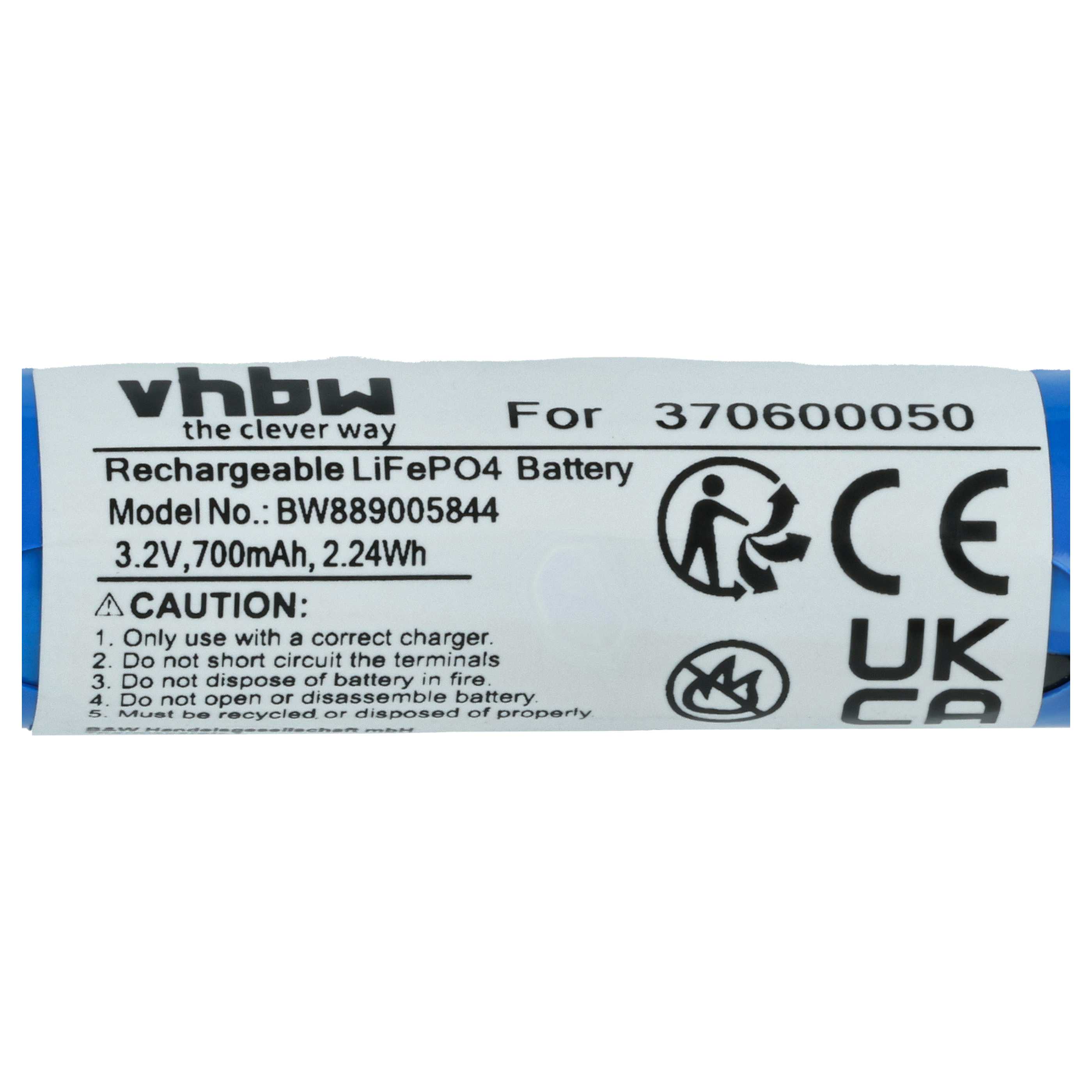 Batterie (2 pcs.) remplace Carrera 370600050 modèle radio-télécommandé - 700mAh 3,2V LiFePO4, JST ZH