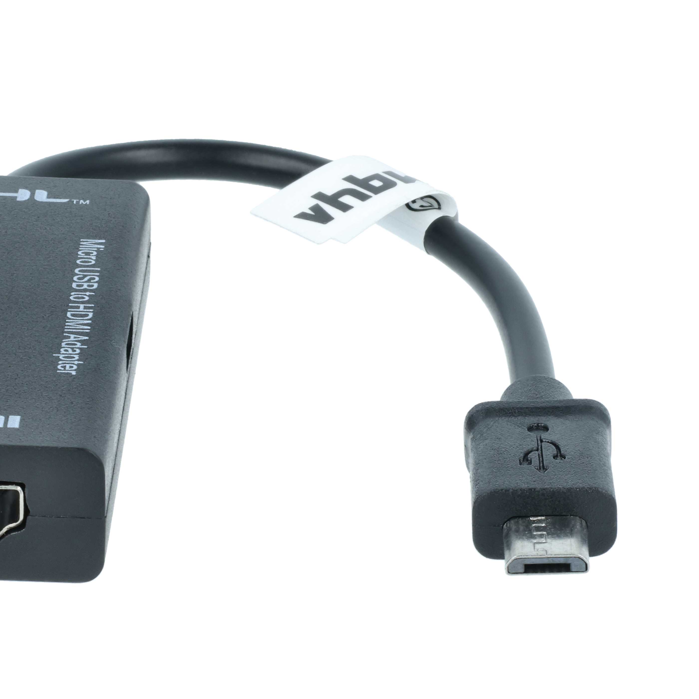 Adaptateur MHL remplace HTC AC M490 pour smartphone et tablette Sony-Ericsson - Micro-USB vers HDMI, 18cm