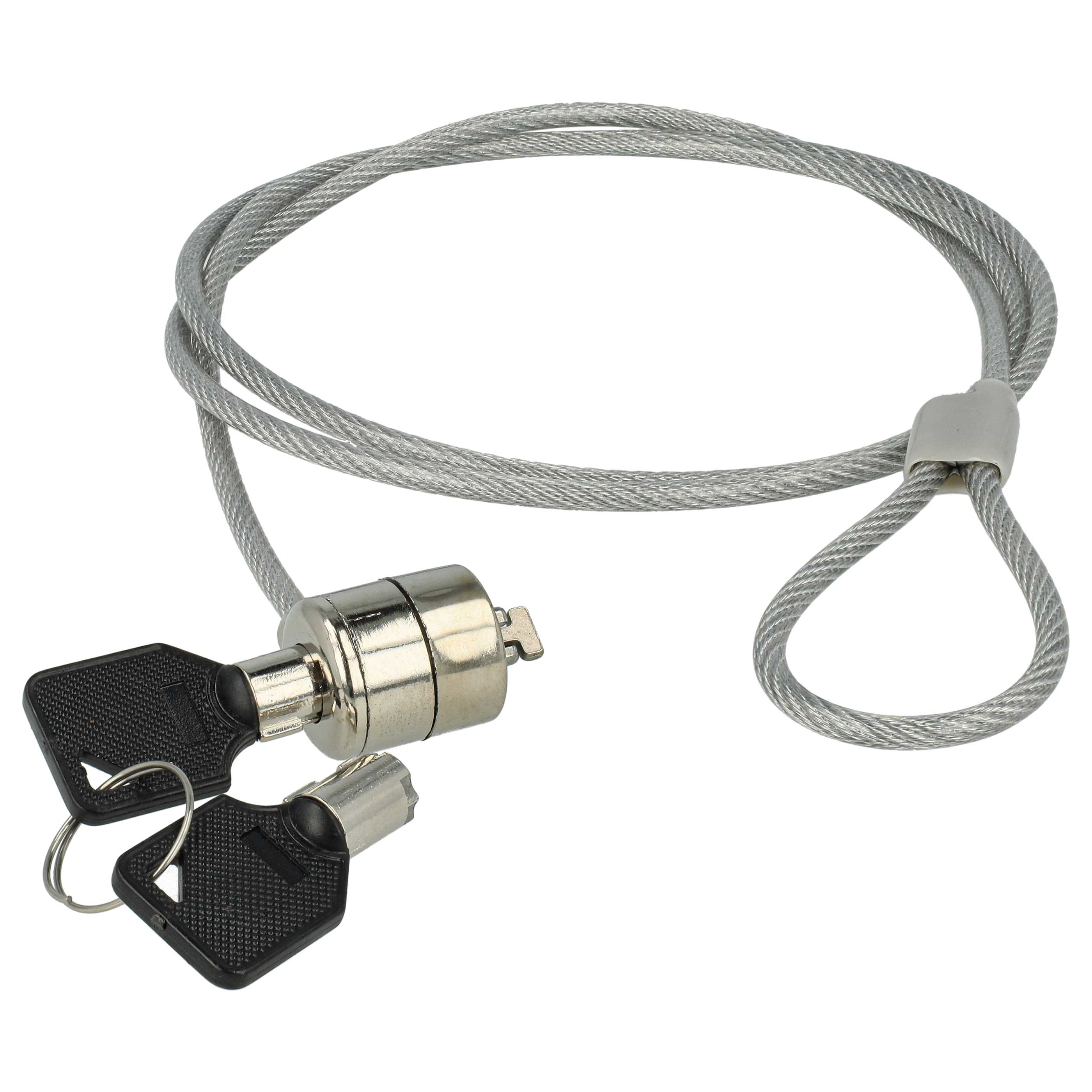 Kensington Lock suitable for Laptop, Notebook - Cable Lock with Keys, 1.2 m long