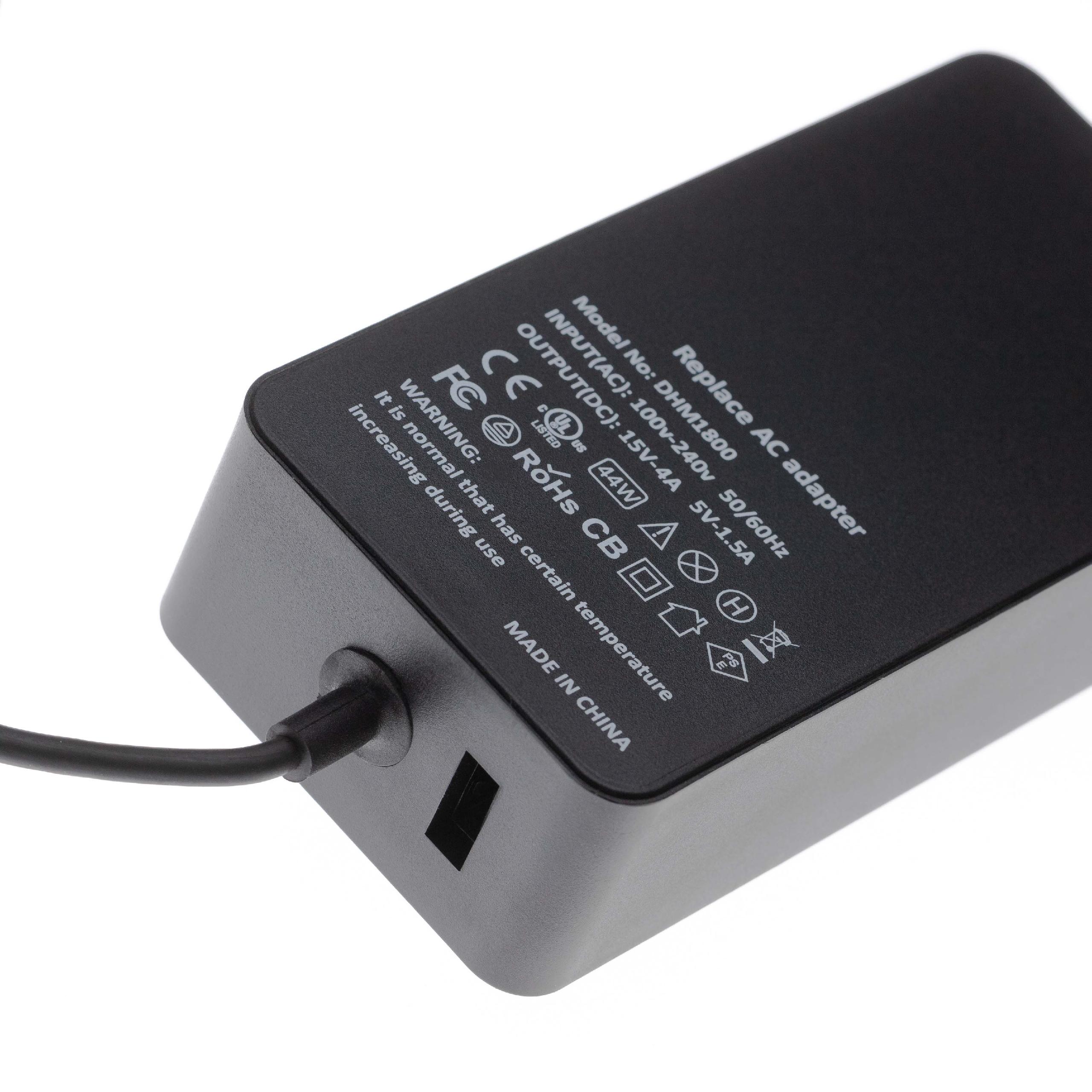 Mains Power Adapter replaces Microsoft 1076 for Tablet - USB Port ...