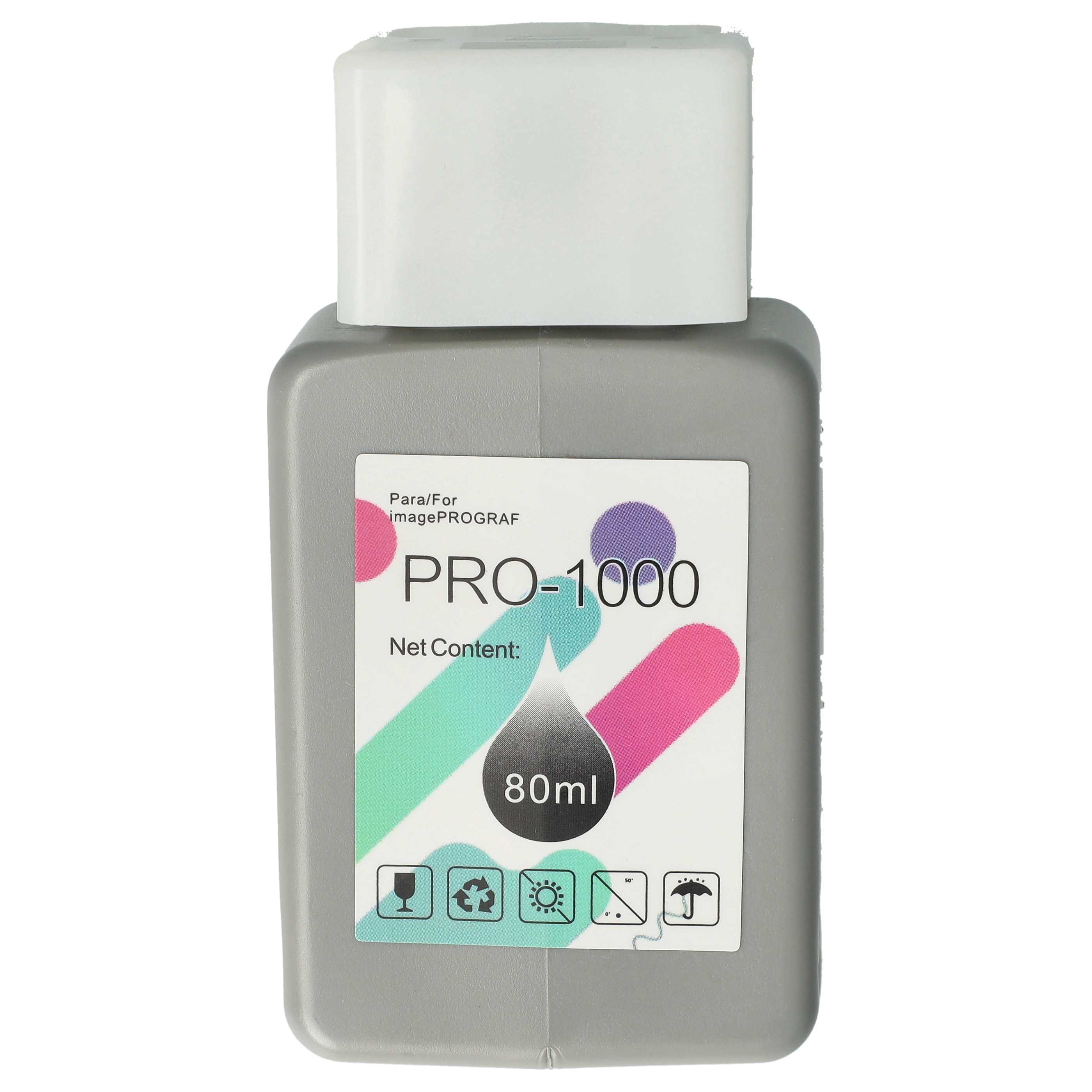 Cartuccia inchiostro sostituisce Canon PFI-1000 GY, PFI-1000GY per stampante - grigio, 80 ml + chip