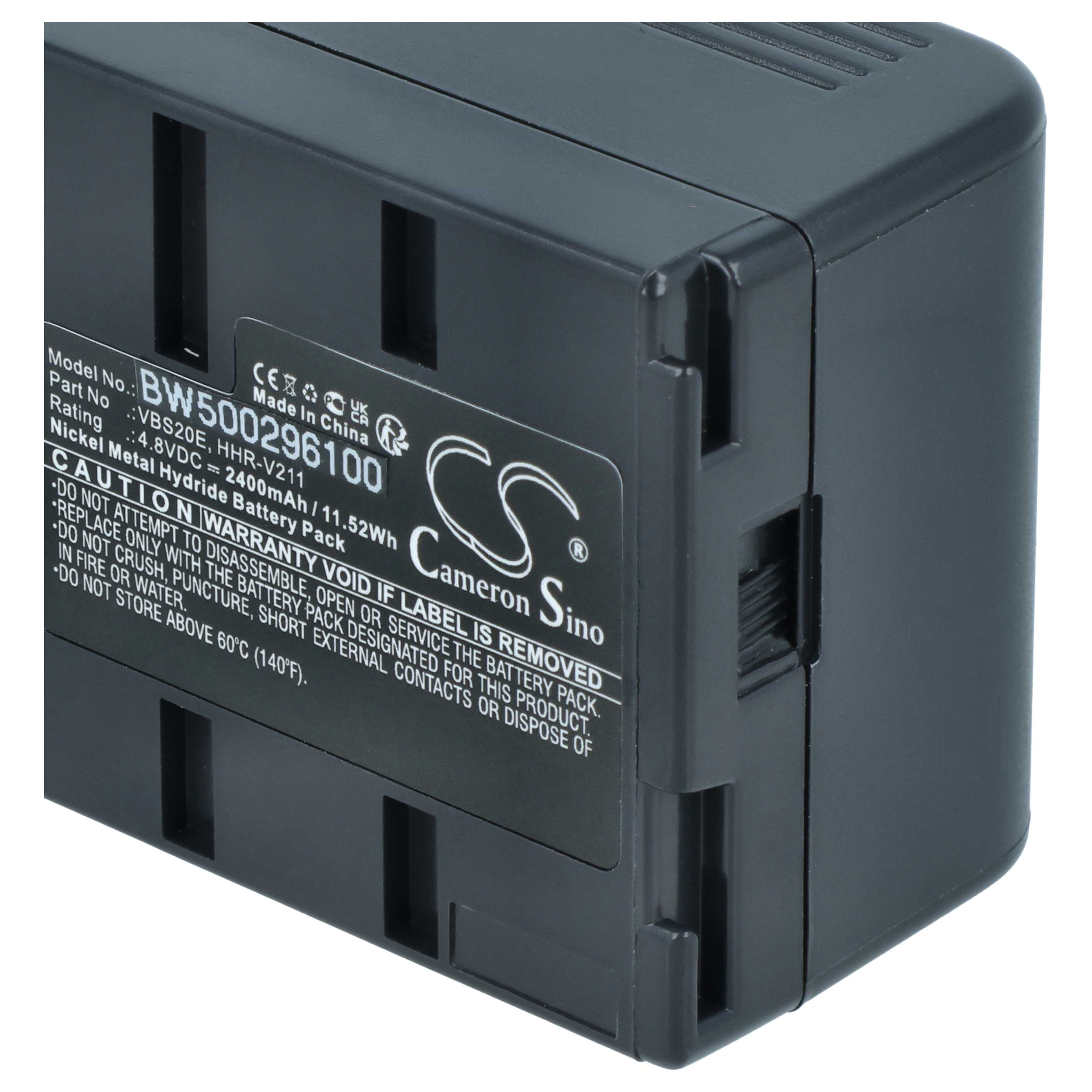 2x Akku für Panasonic wie VBS10E, 2400mAh, Ni-MH, 4,8V