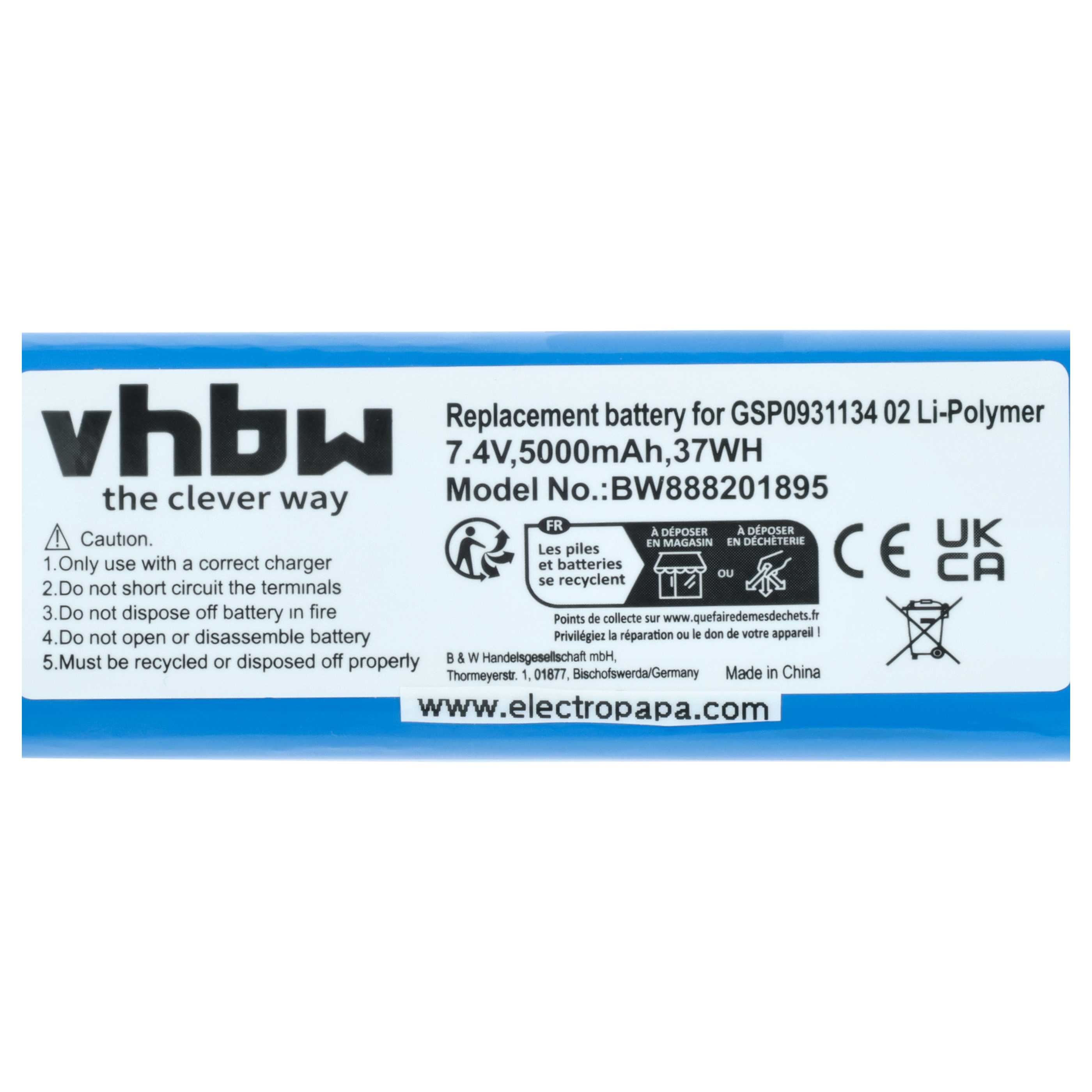 Akumulator do głośnika zamiennik JBL GSP0931134 02 - LiPo 5000mAh