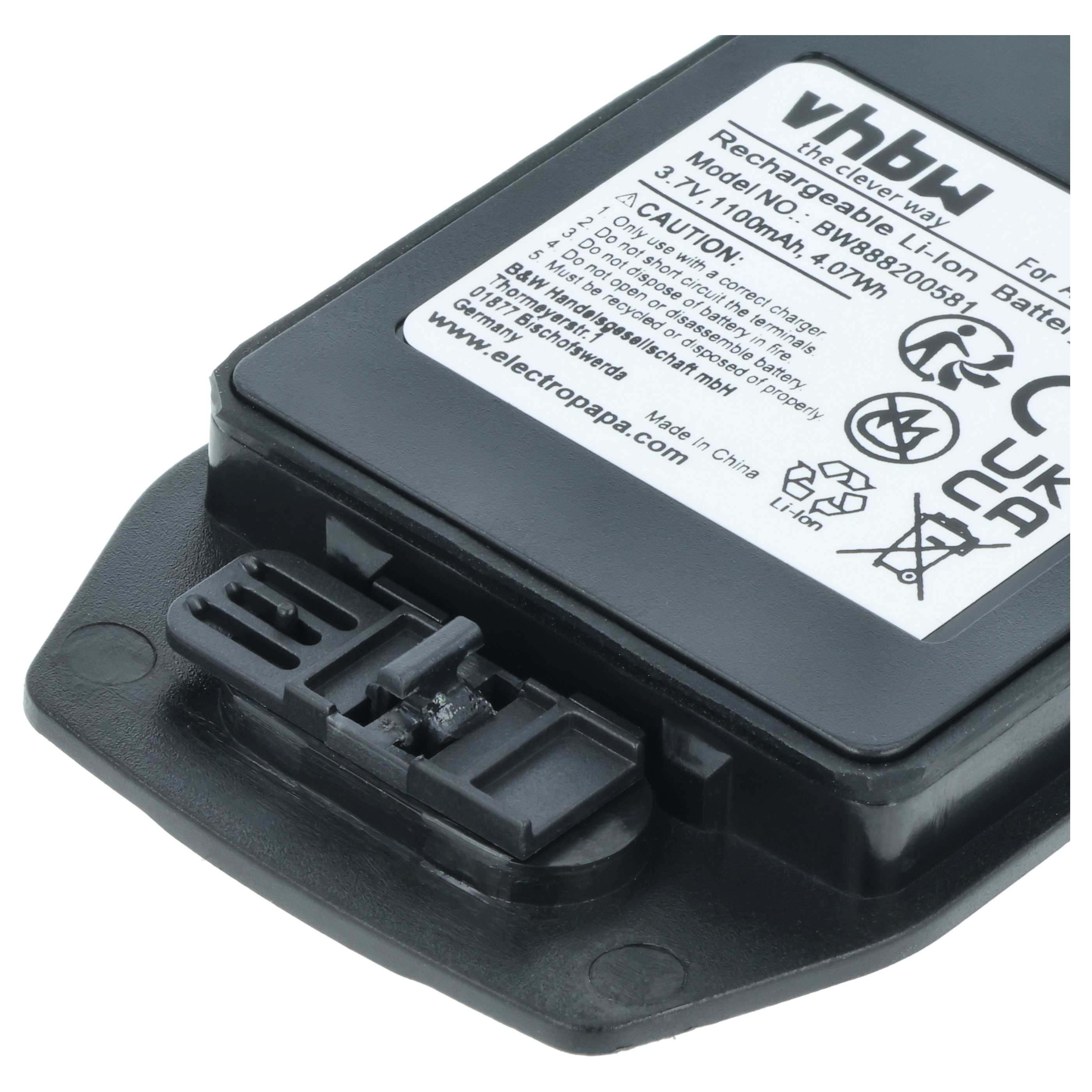 5x Akumulator do telefonu smartfona zamiennik Ascom 1220187, 660273/1B - 1100 mAh 3,7 V Li-Ion