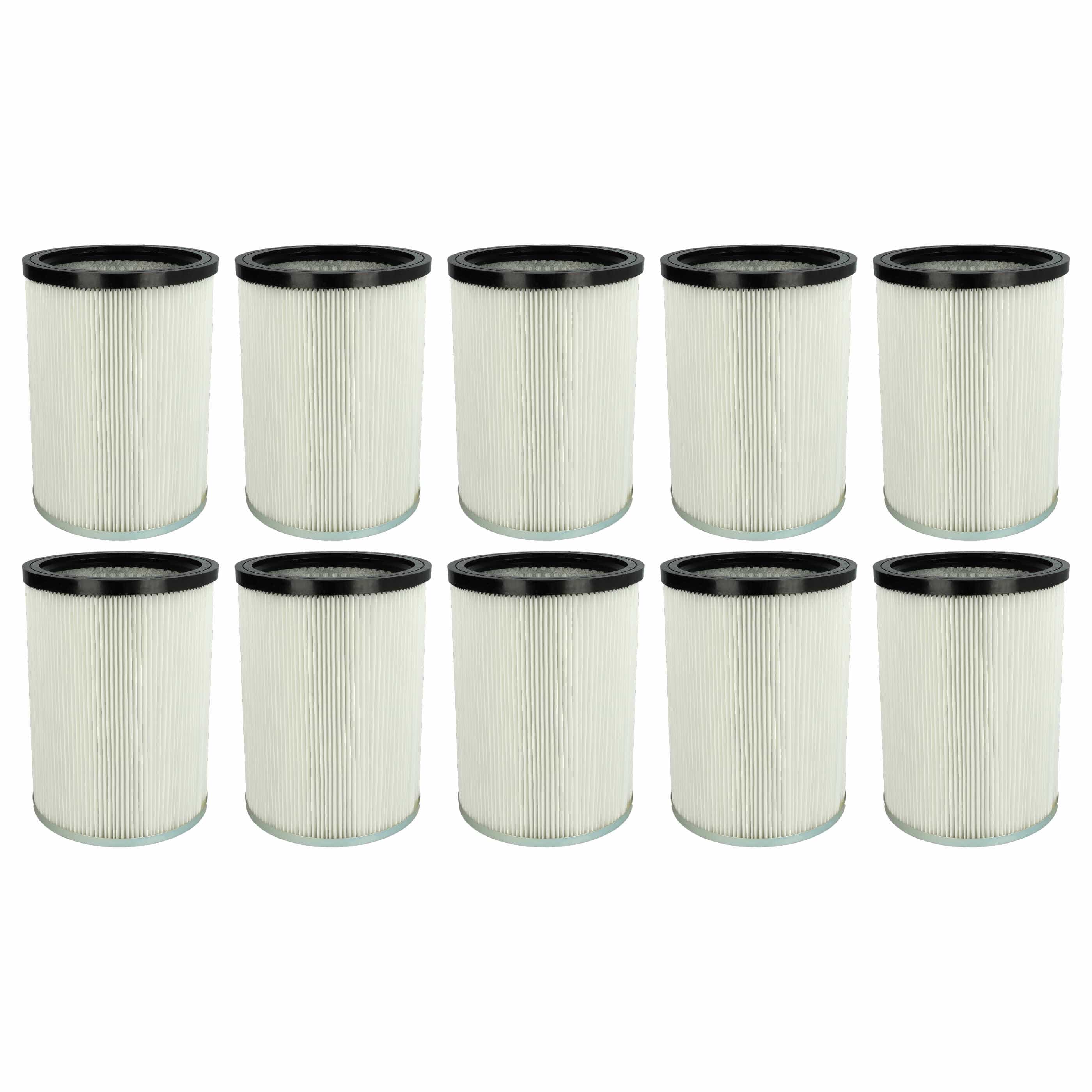 10x Filtro reemplaza Kärcher 9.770-988.0, 6.907-038.0 para aspiradora Kärcher, blanco