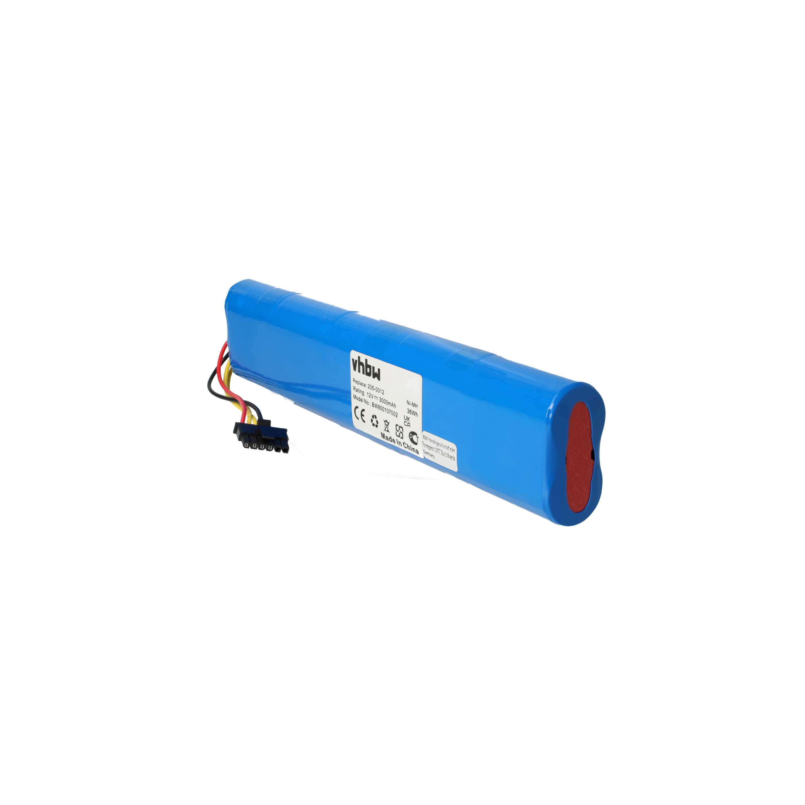 Battery replaces Neato 205-0012, 945-0179, 945-0129, 945-0177, EBVB-141, 945-0123 for Neato 3000mAh, 12V, NiMH