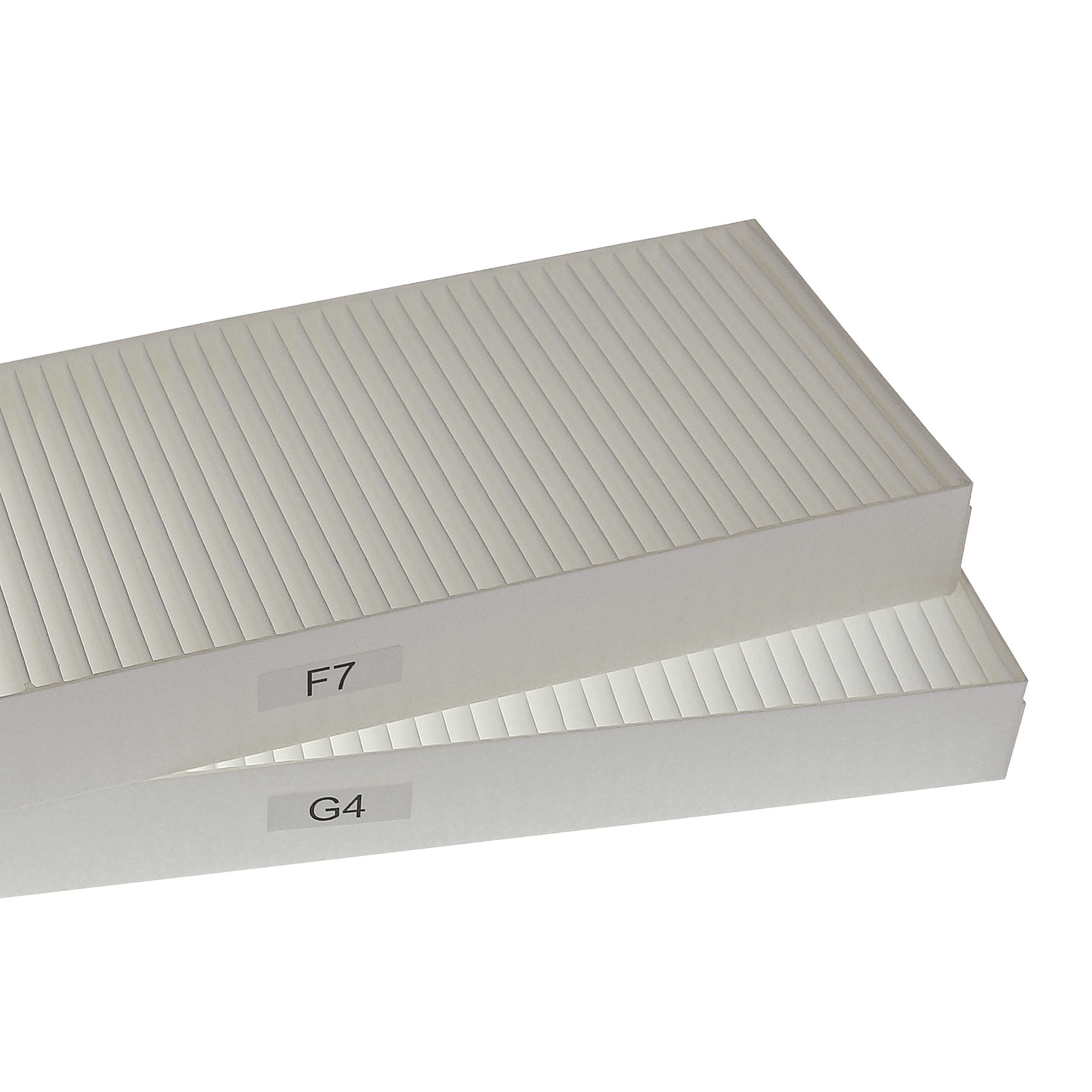 2-tlgs. Filterset als Ersatz für Zehnder 527003440 für Zehnder Lüfter - 48 x 18 x 10 cm