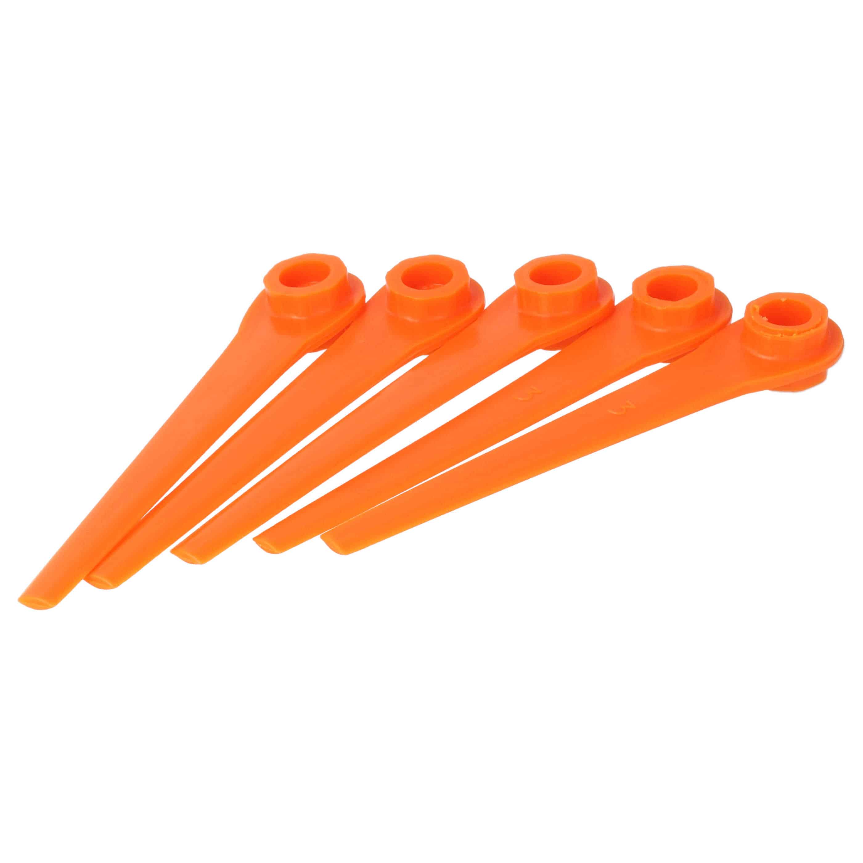 10x Lama sostituisce Gardena RotorCut 5368-20 per tagliaerba - arancione, plastica