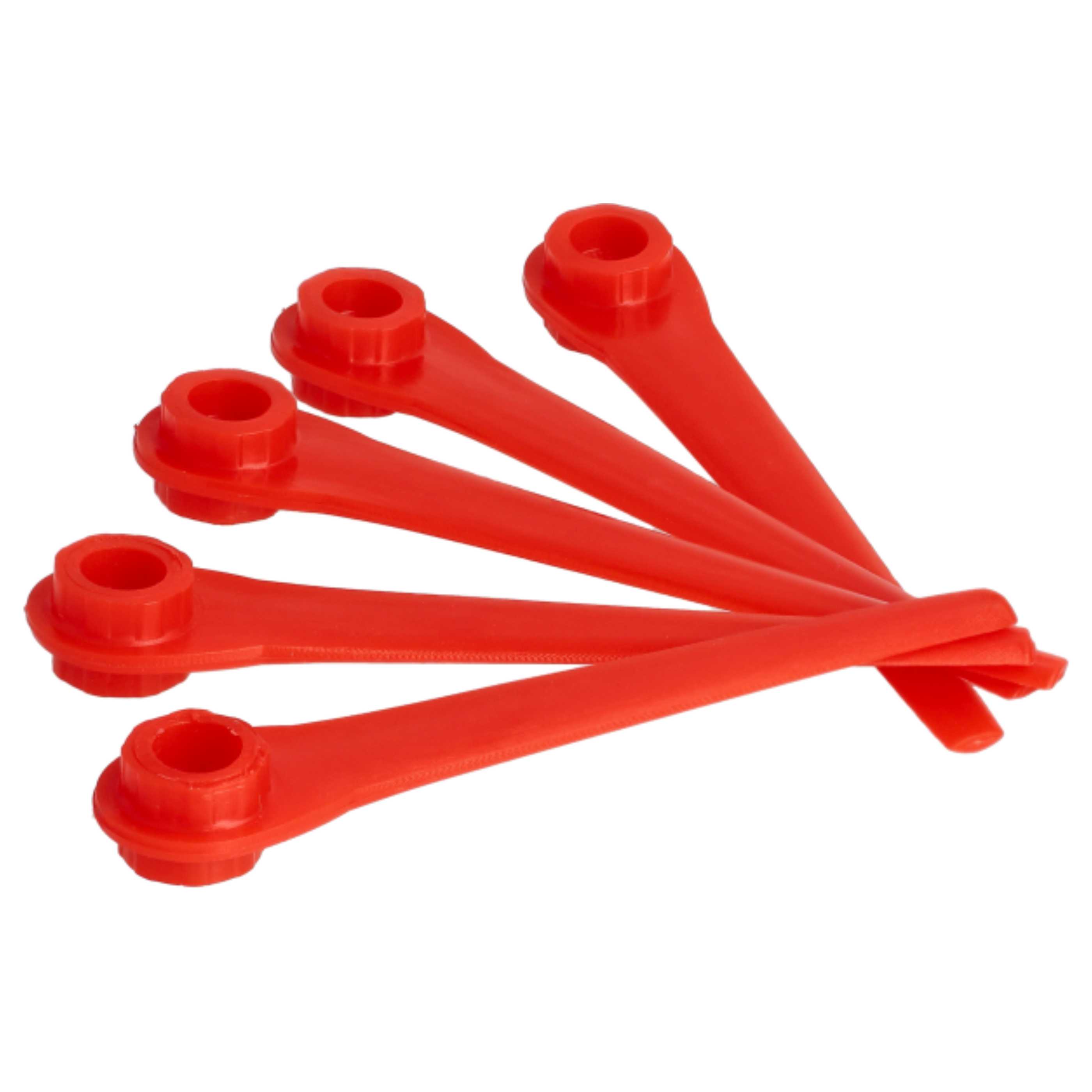 10x Lames remplace Gardena RotorCut 5368-20 pour débroussailleuse – Couteaux plastique, Orange
