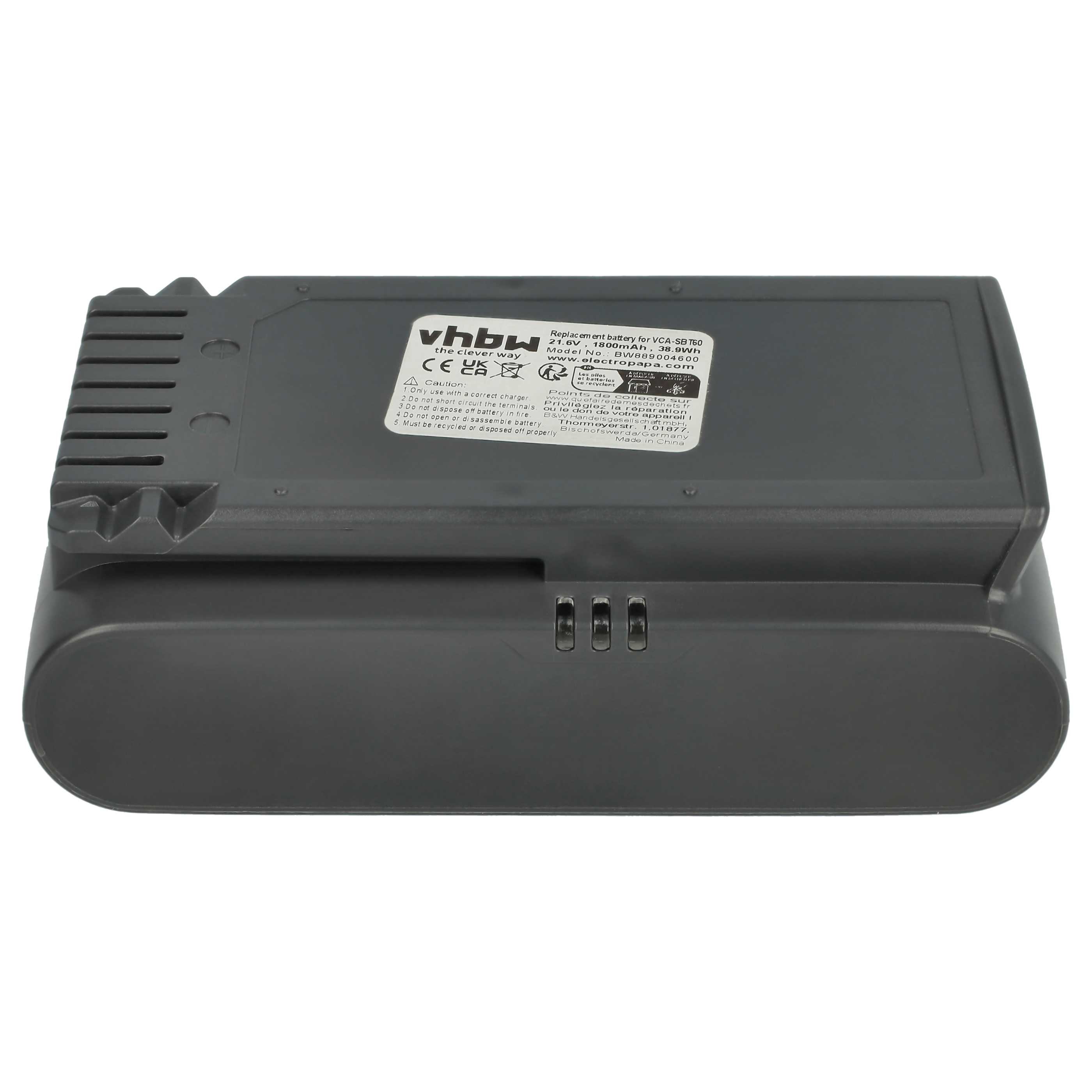 Akumulator do odkurzacza Samsung zamiennik Samsung 8806092219397, VCA-SBTA60 - 1800mAh 21,6V Li-Ion