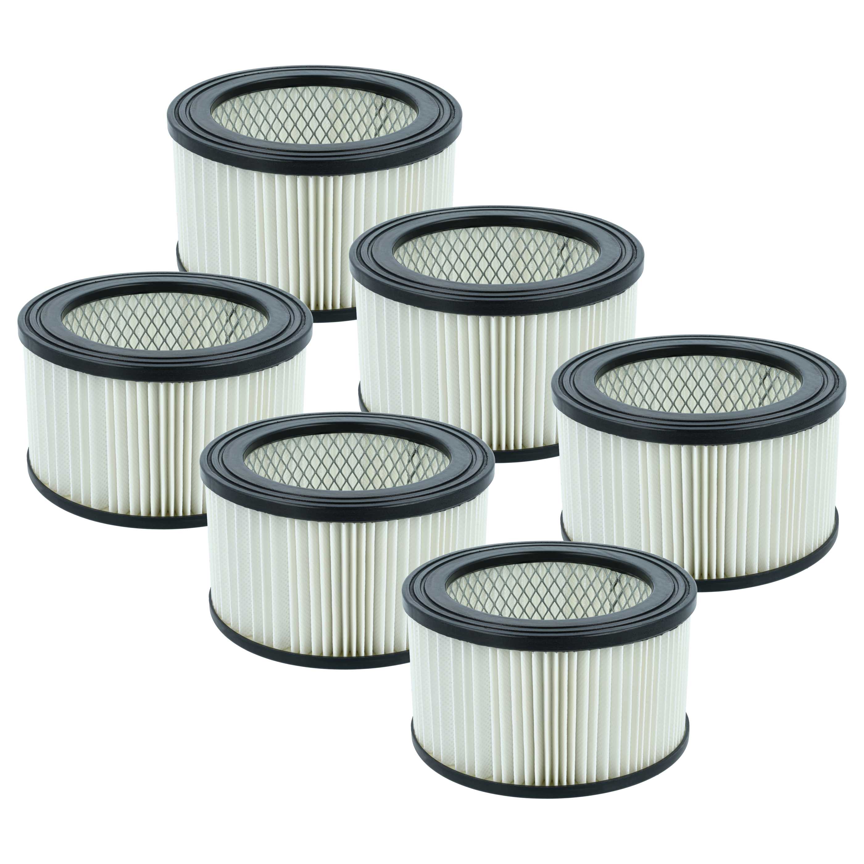 6x Filtro sostituisce Oxeo 760023 per aspiracenere PowerPlus - filtro HEPA, nero/bianco