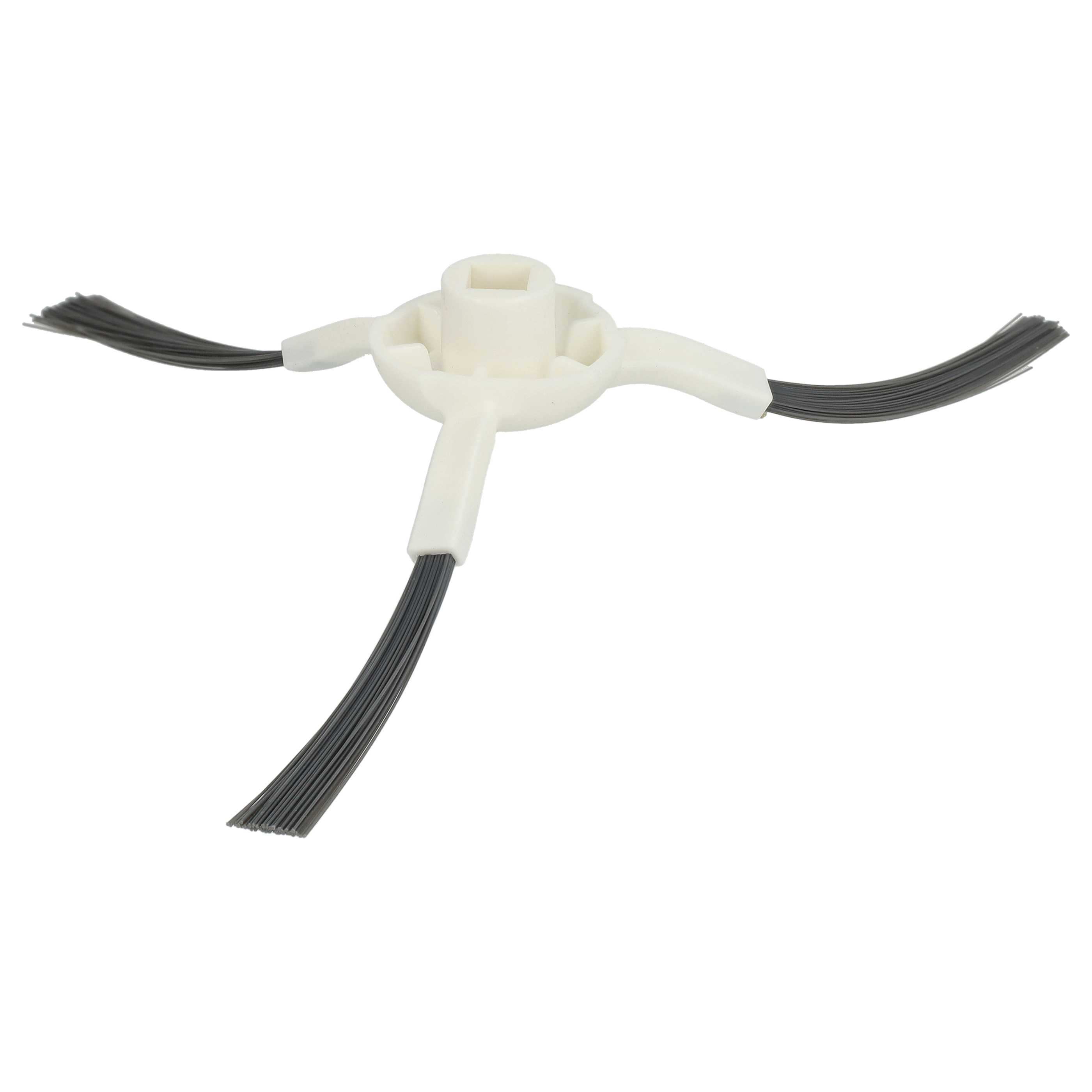 2x Side Brush suitable for Dreame, Xiaomi, Mova L10 Robot Vacuum Cleaner etc. - 3-armed, white, grey