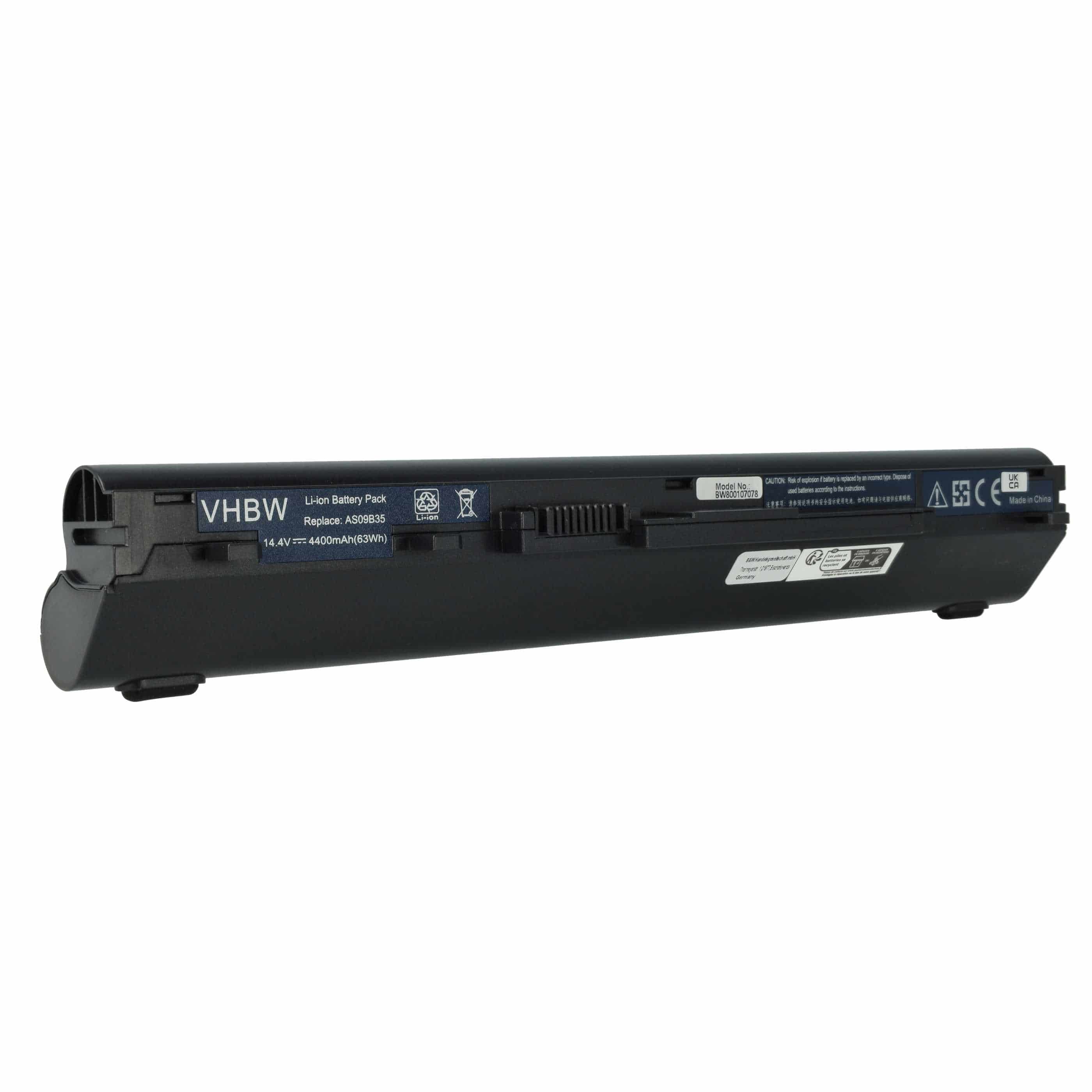 Akumulator do laptopa zamiennik Acer AS10I5E - 4400 mAh 14,8 V Li-Ion, czarny