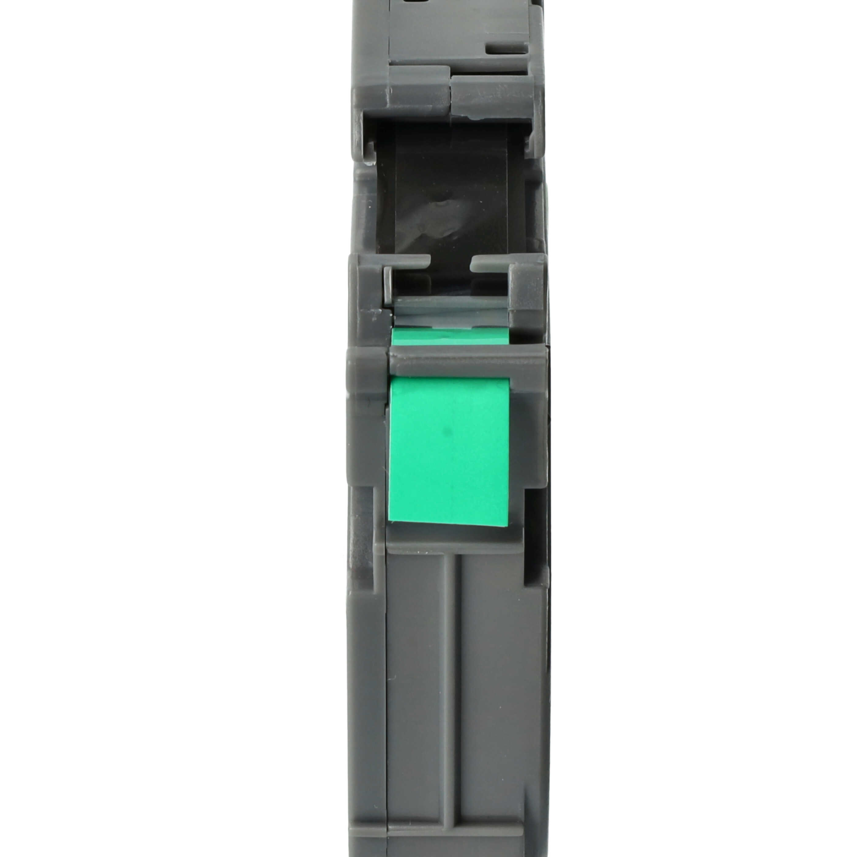 Cassette à ruban remplace Brother TZE-S721 - 9mm lettrage Noir ruban Vert, extra fort