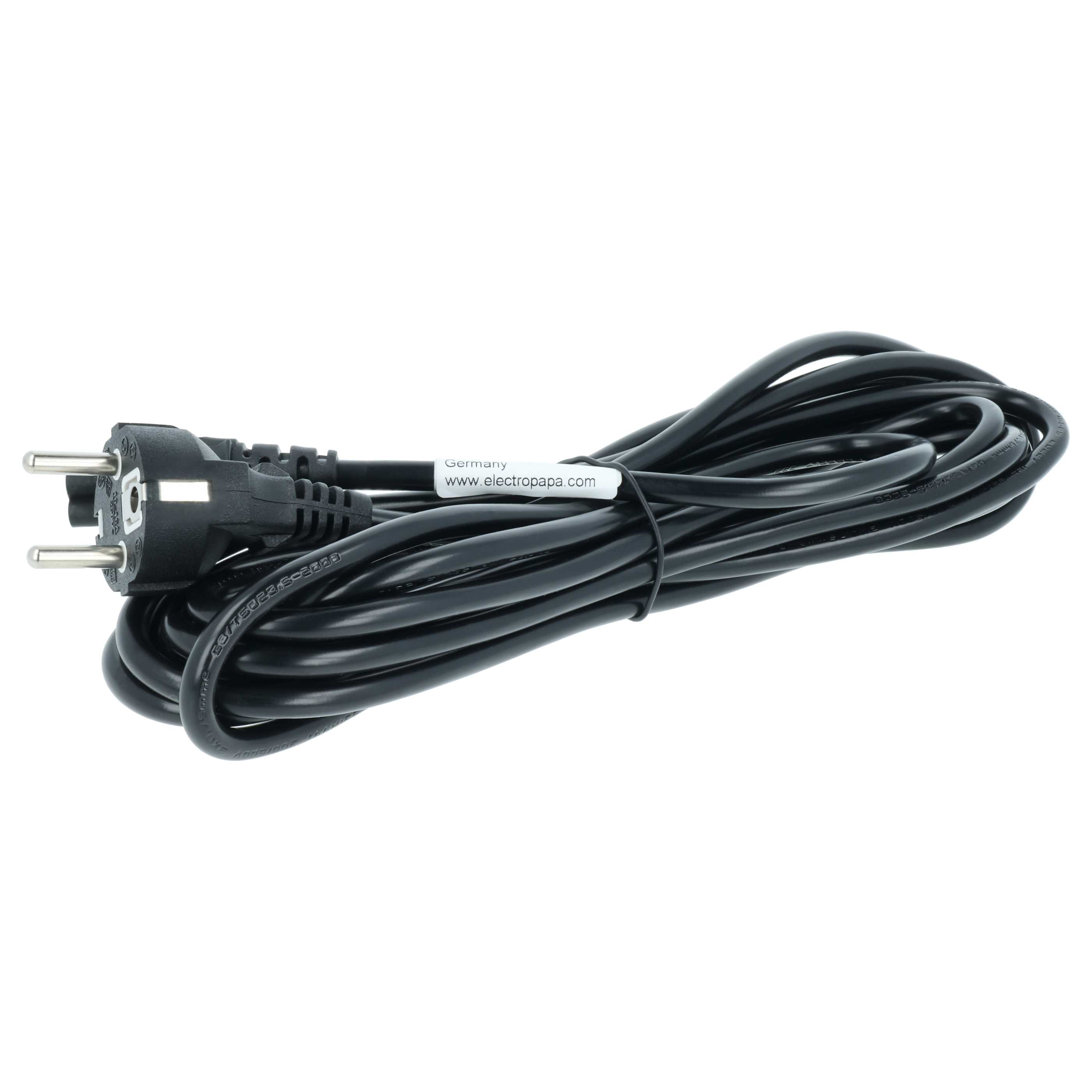 C5 Power Cable Euro Plug suitable for Vorwerk VR200 base station, VR300 base station Robot Vacuum Cleaner - 5