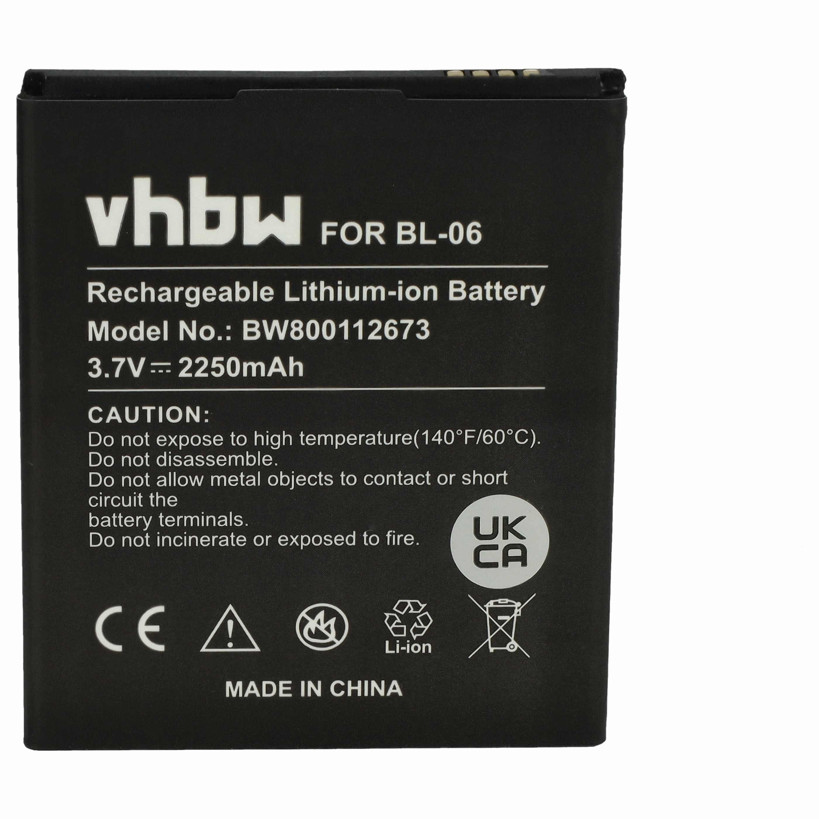 Akumulator do telefonu smartfona zamiennik BL-06 - 2250 mAh 3,7 V Li-Ion
