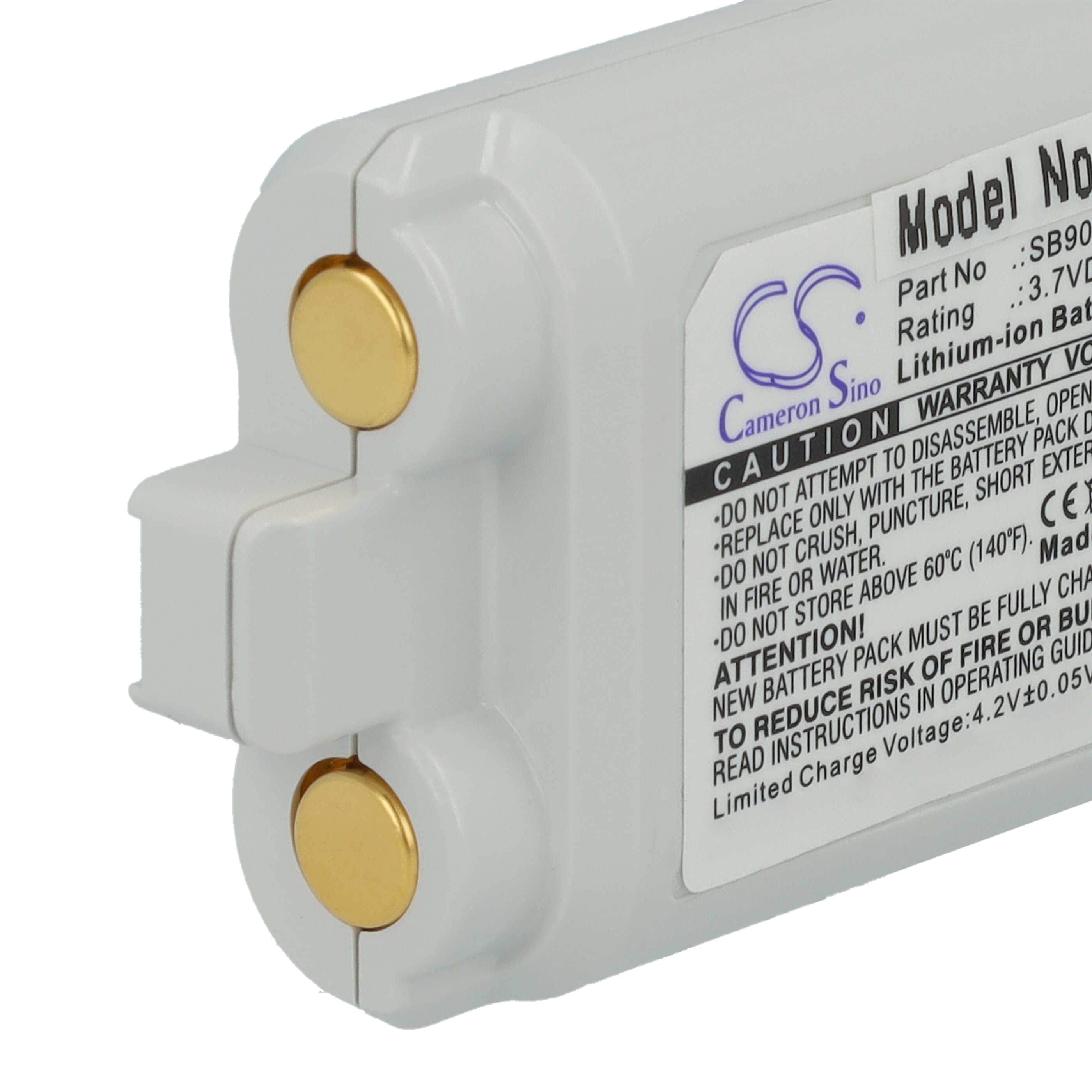 Transmitter Battery Replacement for Shure SBC903, SBC10-903, SB903, 95A36606 - 1200mAh 3.7V Li-Ion